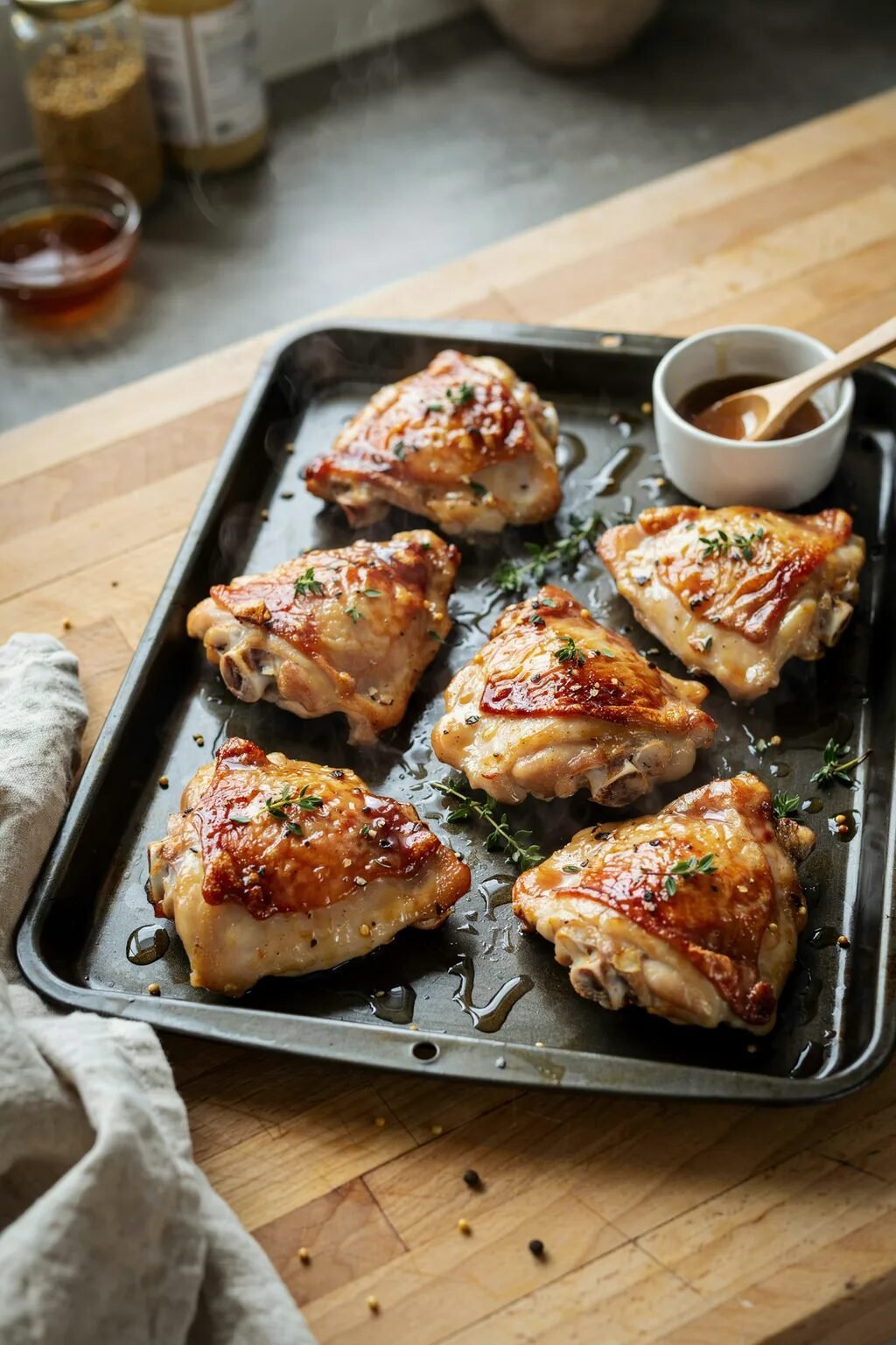 Honey Mustard Chicken Thighs