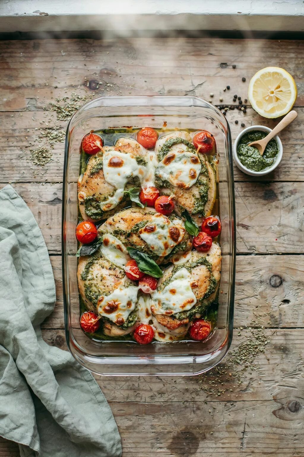 Pesto Chicken Bake