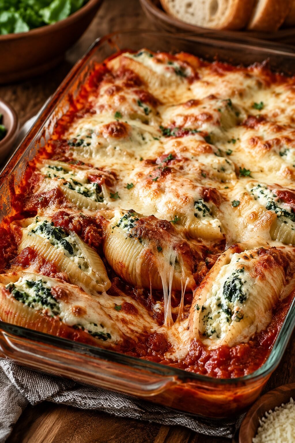 Spinach Ricotta Stuffed Shells