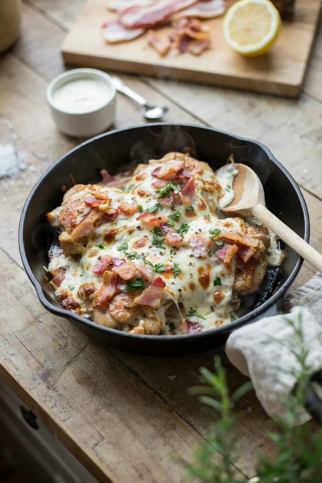 Chicken Bacon Ranch Skillet