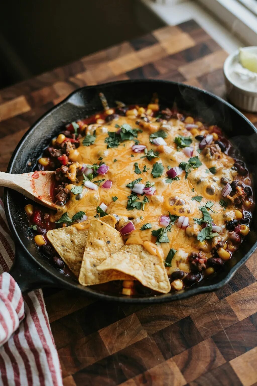 Cheesy Taco Beef Skillet