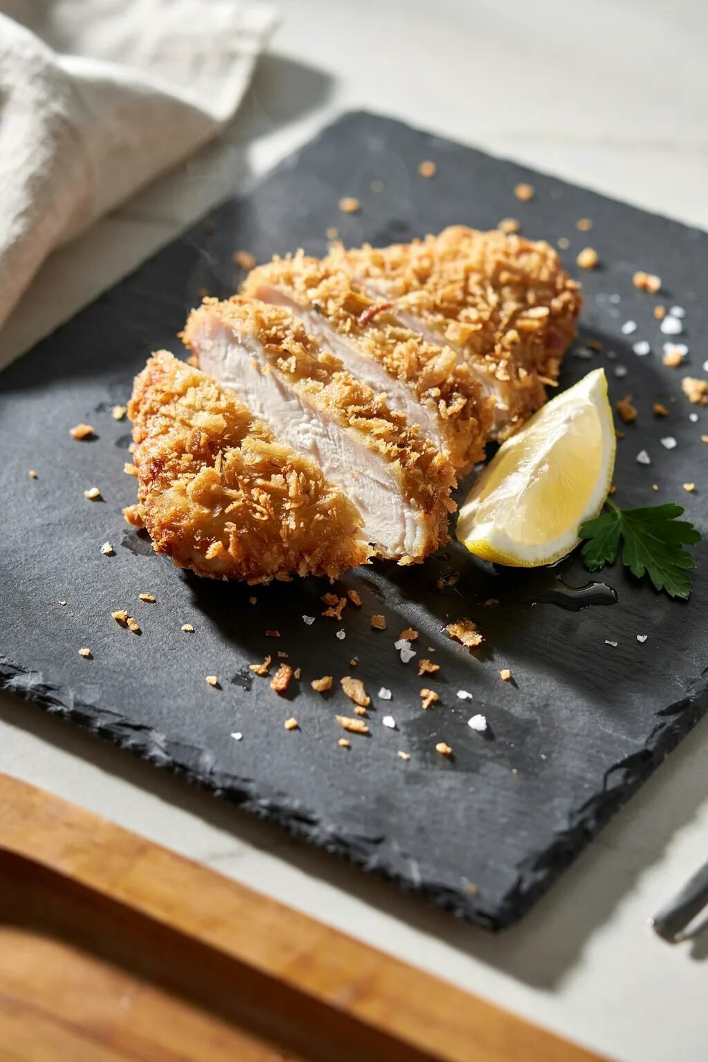 Crispy Panko Chicken Cutlets