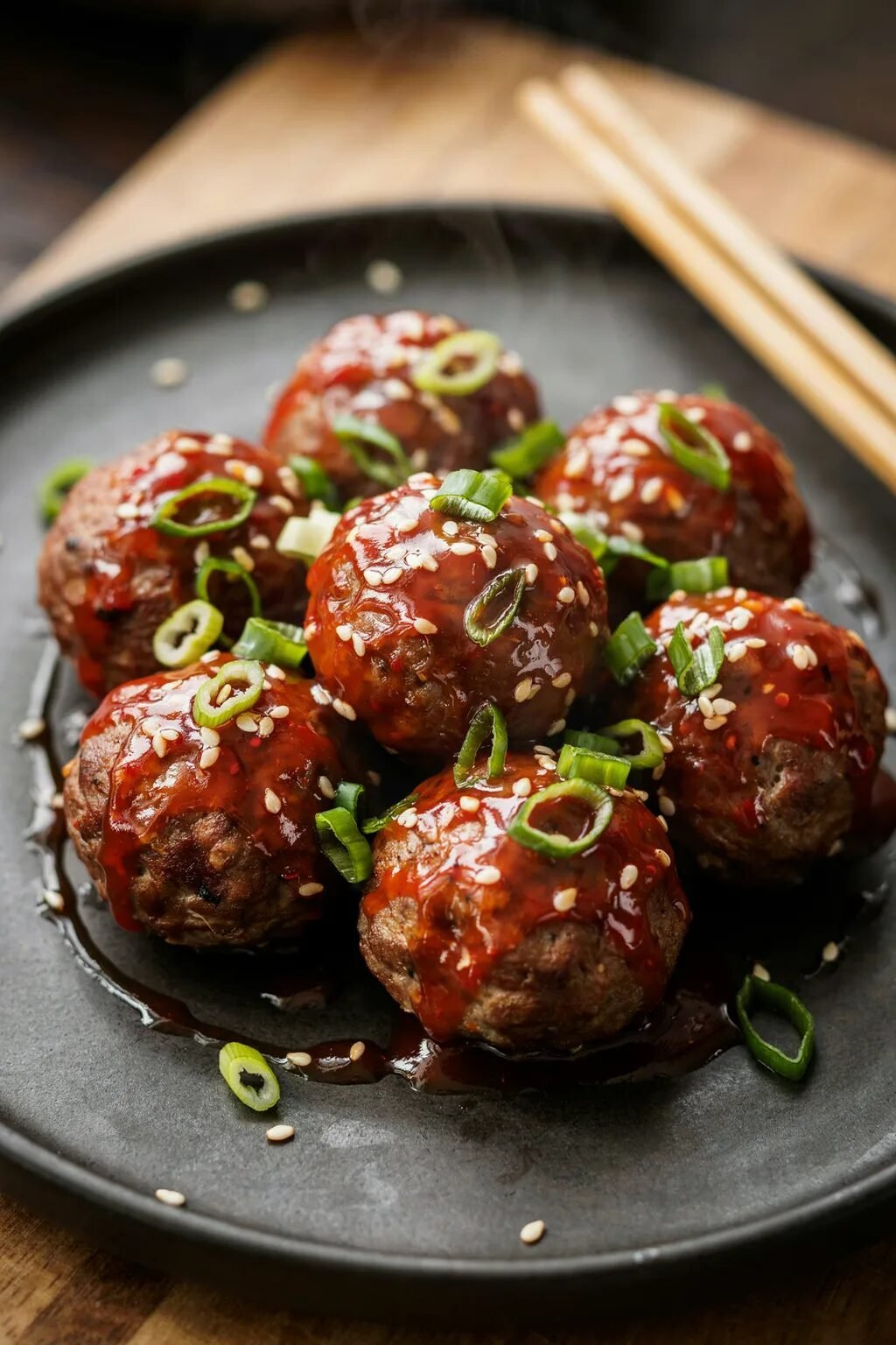 Honey Sriracha Glazed Meatballs