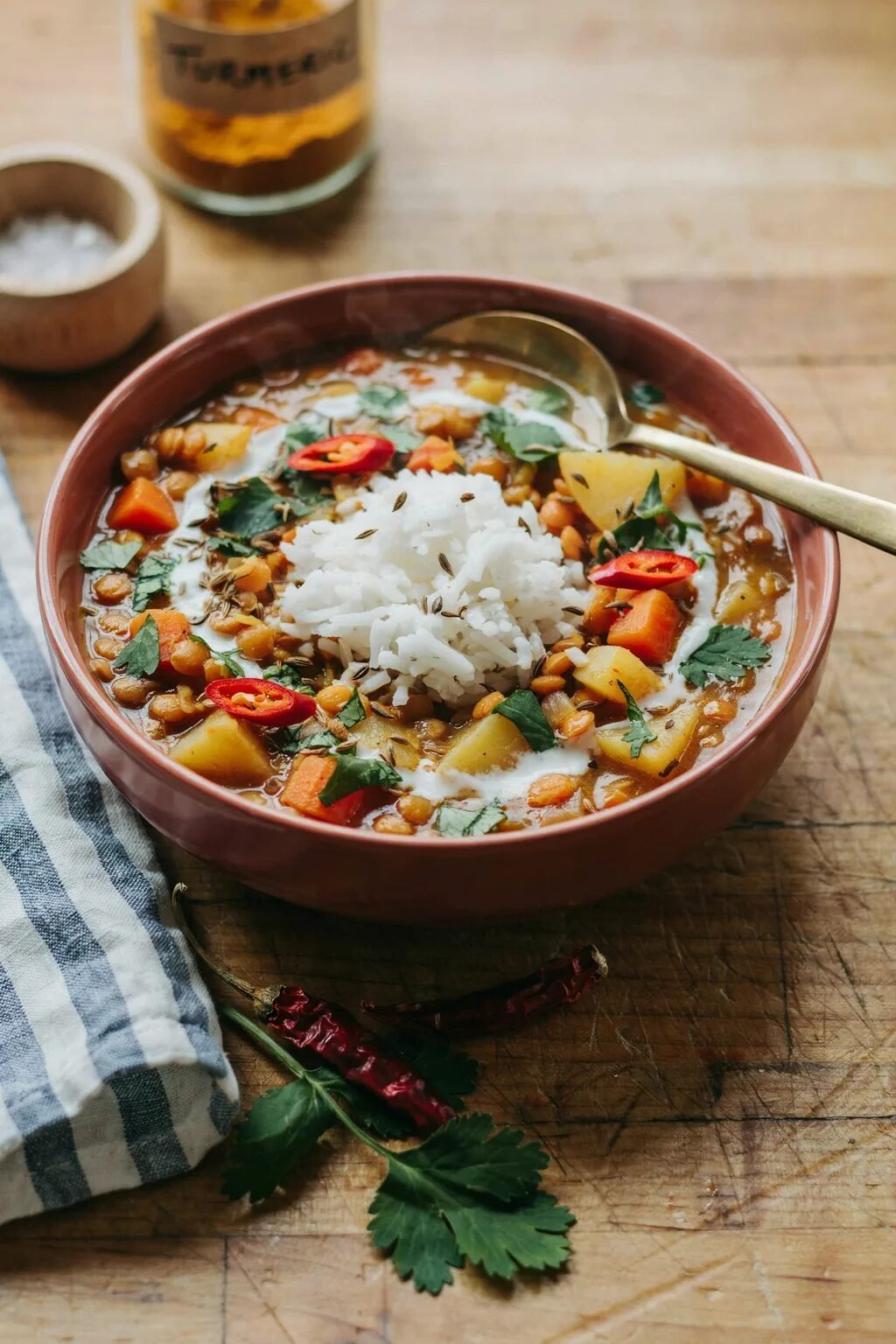 Lentil Curry Bowls
