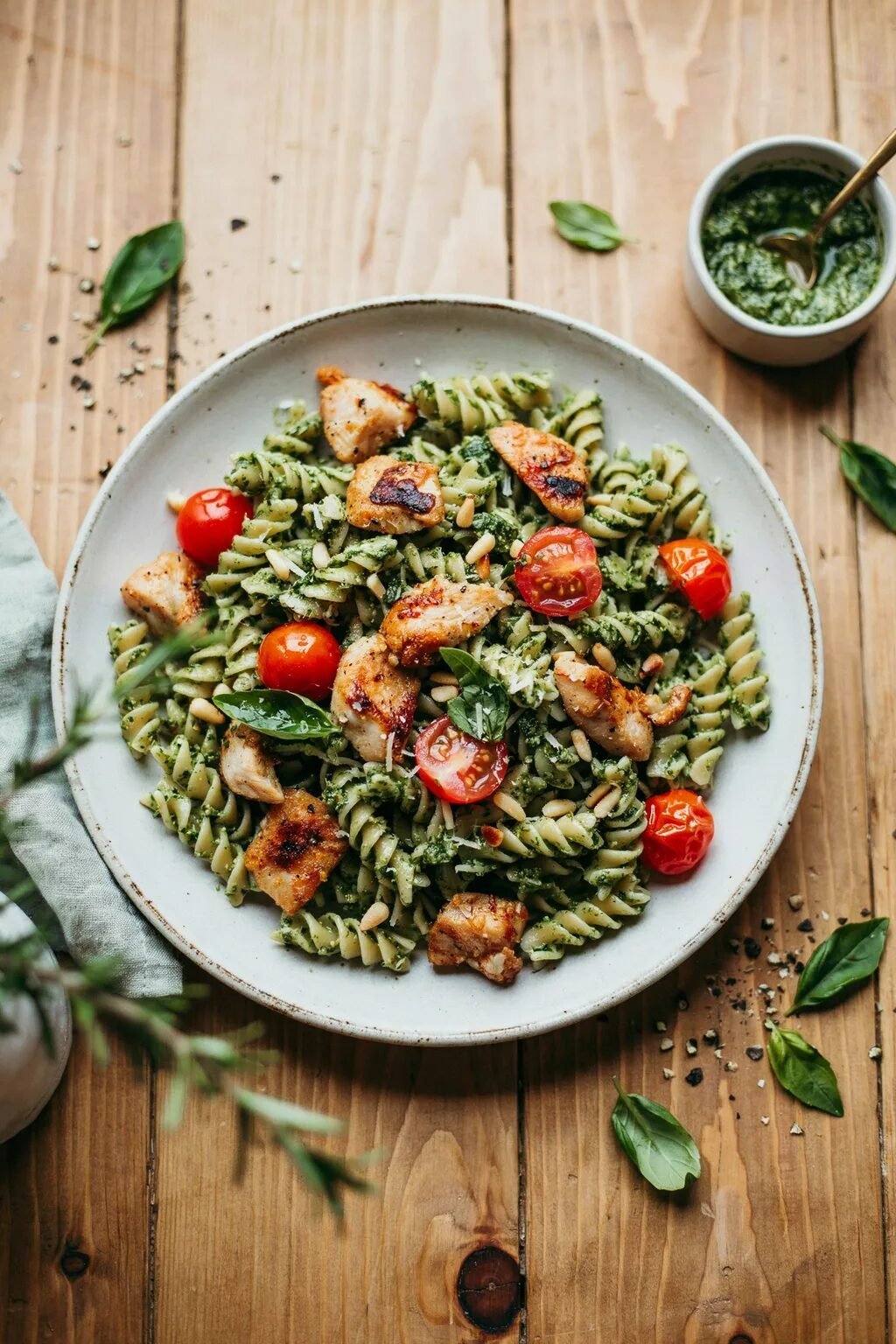 Pesto Chicken Fusilli