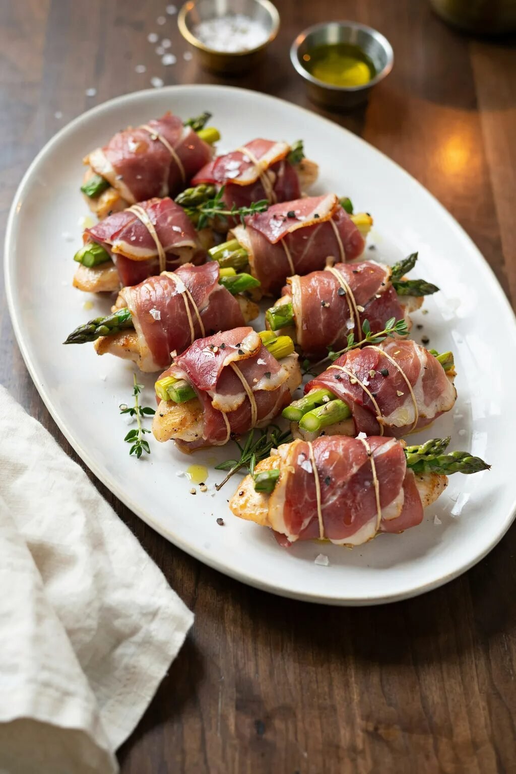 Prosciutto Wrapped Asparagus Chicken