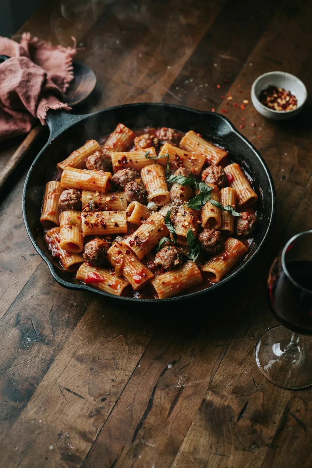 Spicy Sausage Rigatoni