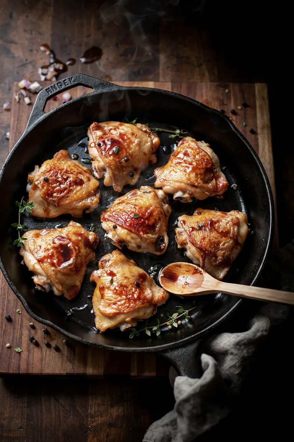 Balsamic Glazed Chicken Thighs
