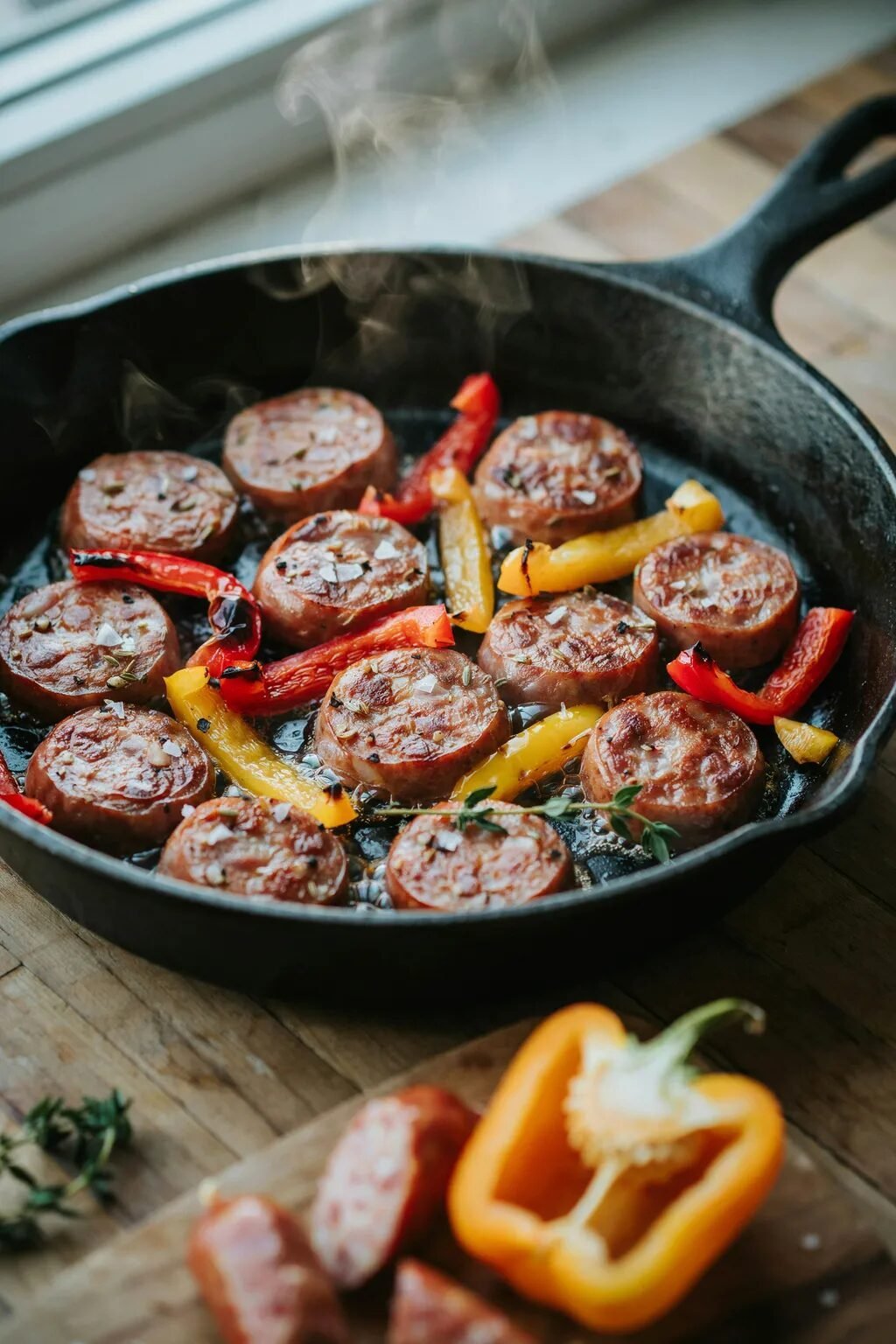 Sausage And Pepper Skillet