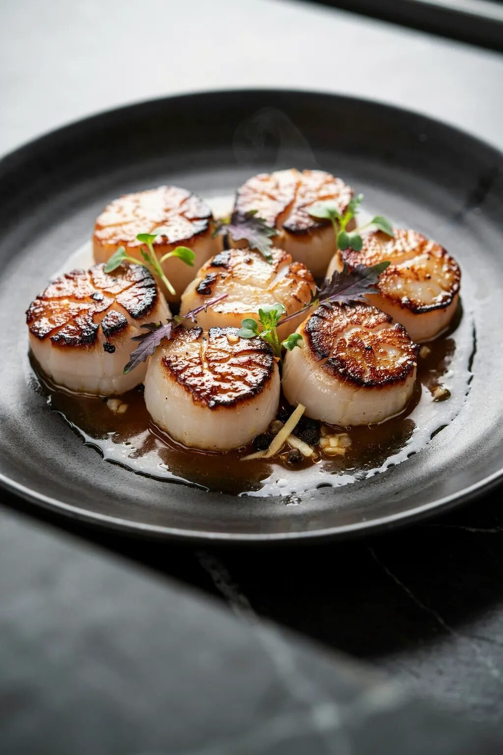 Soy Butter Scallops