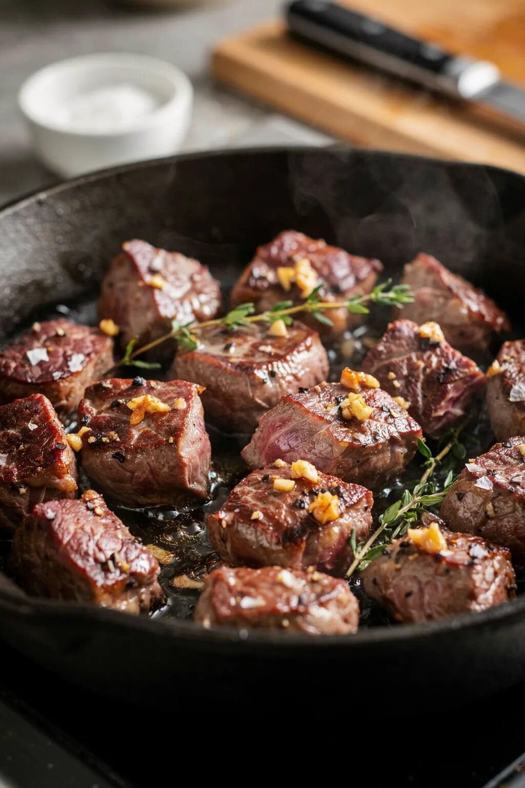 Garlic Butter Steak Bites