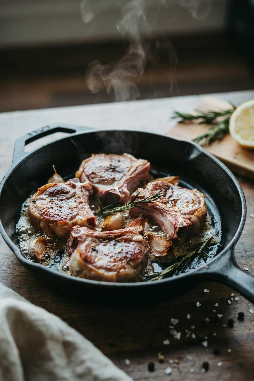 Garlic Rosemary Lamb Chops