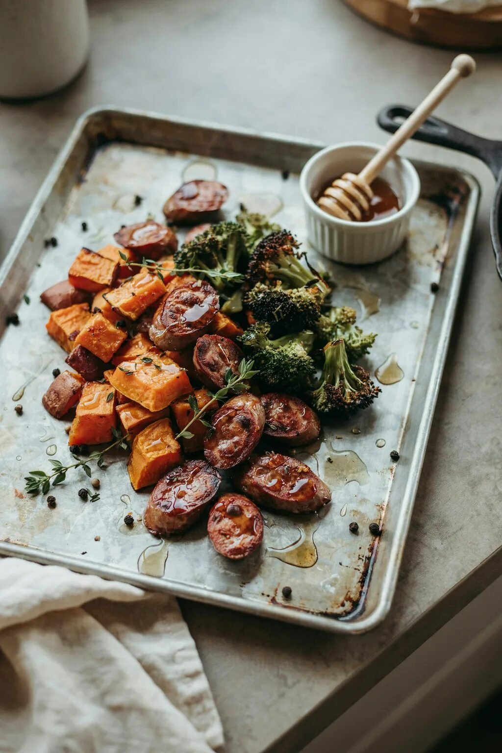 Maple Glazed Sausage Veggies