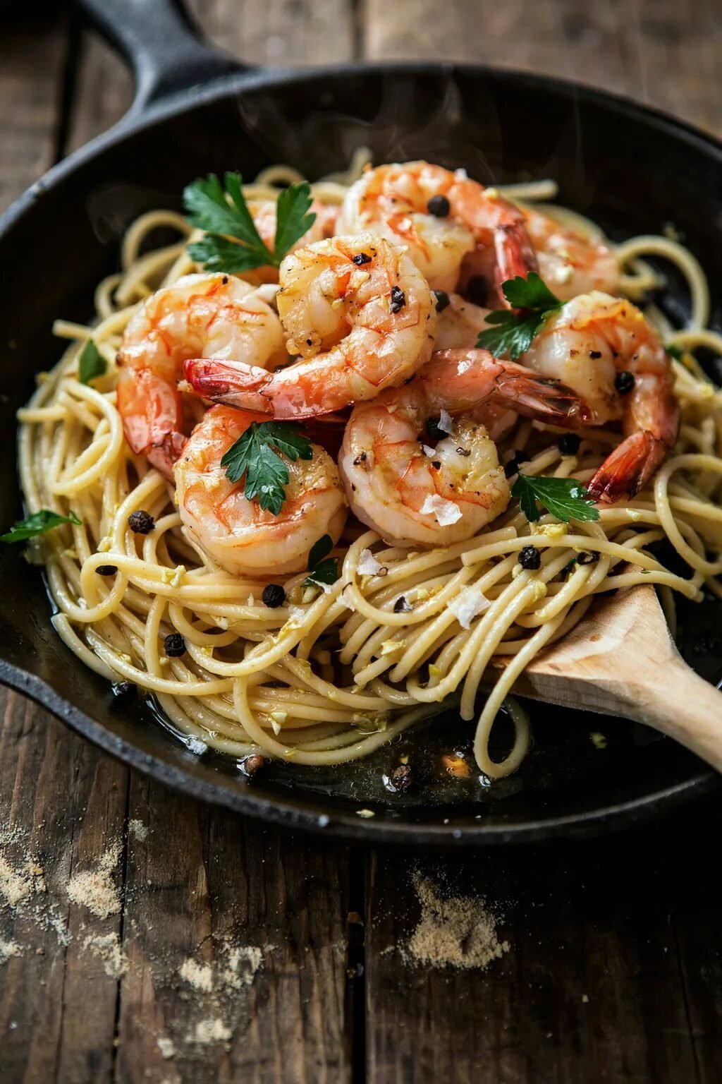 Garlic Butter Shrimp Pasta