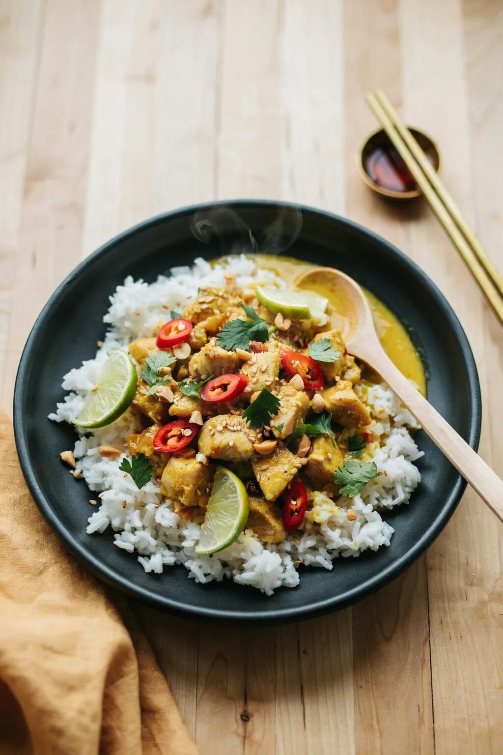 Coconut Curry Chicken Bowls