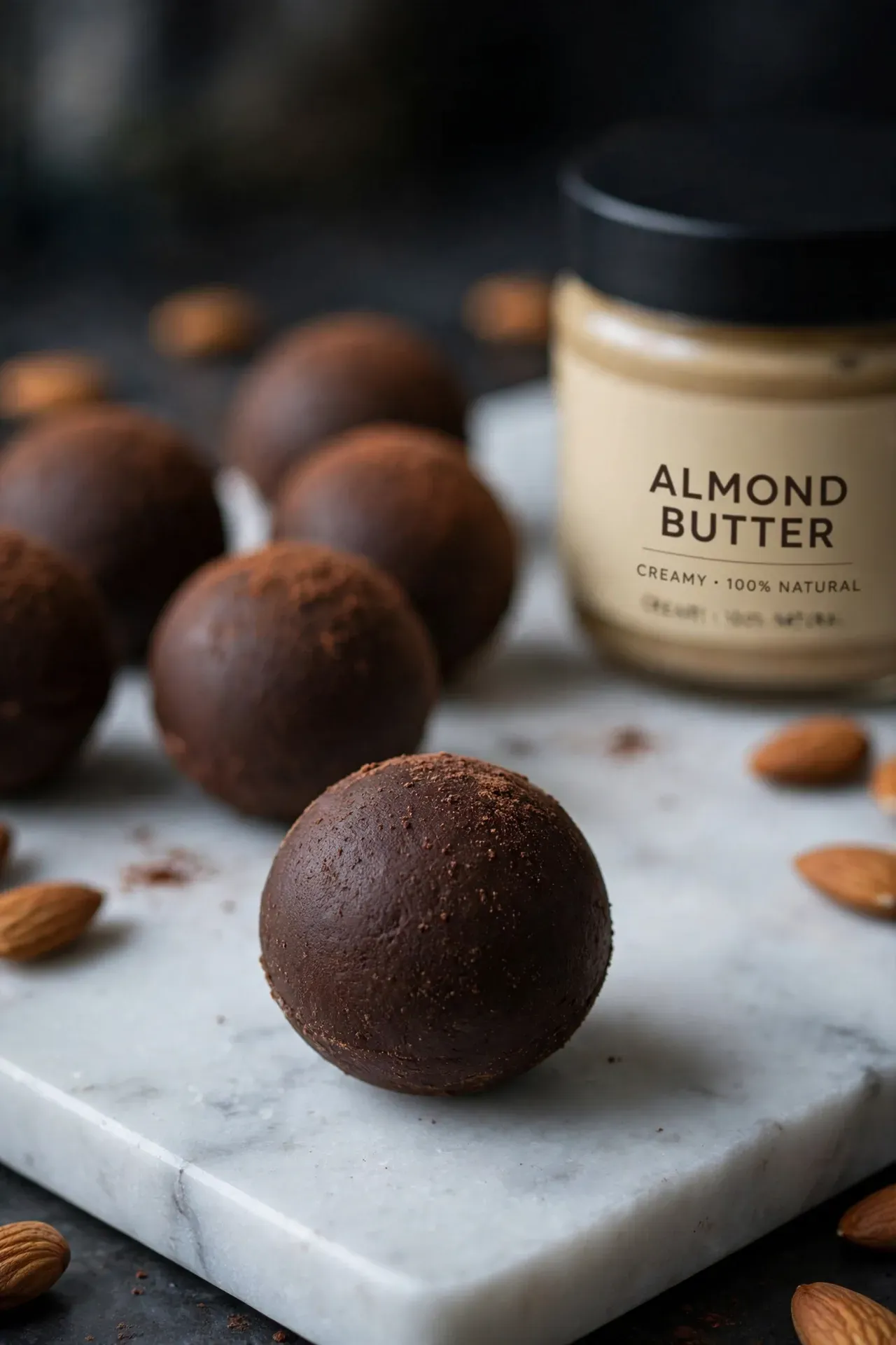 Almond Butter Cocoa Fat Bombs