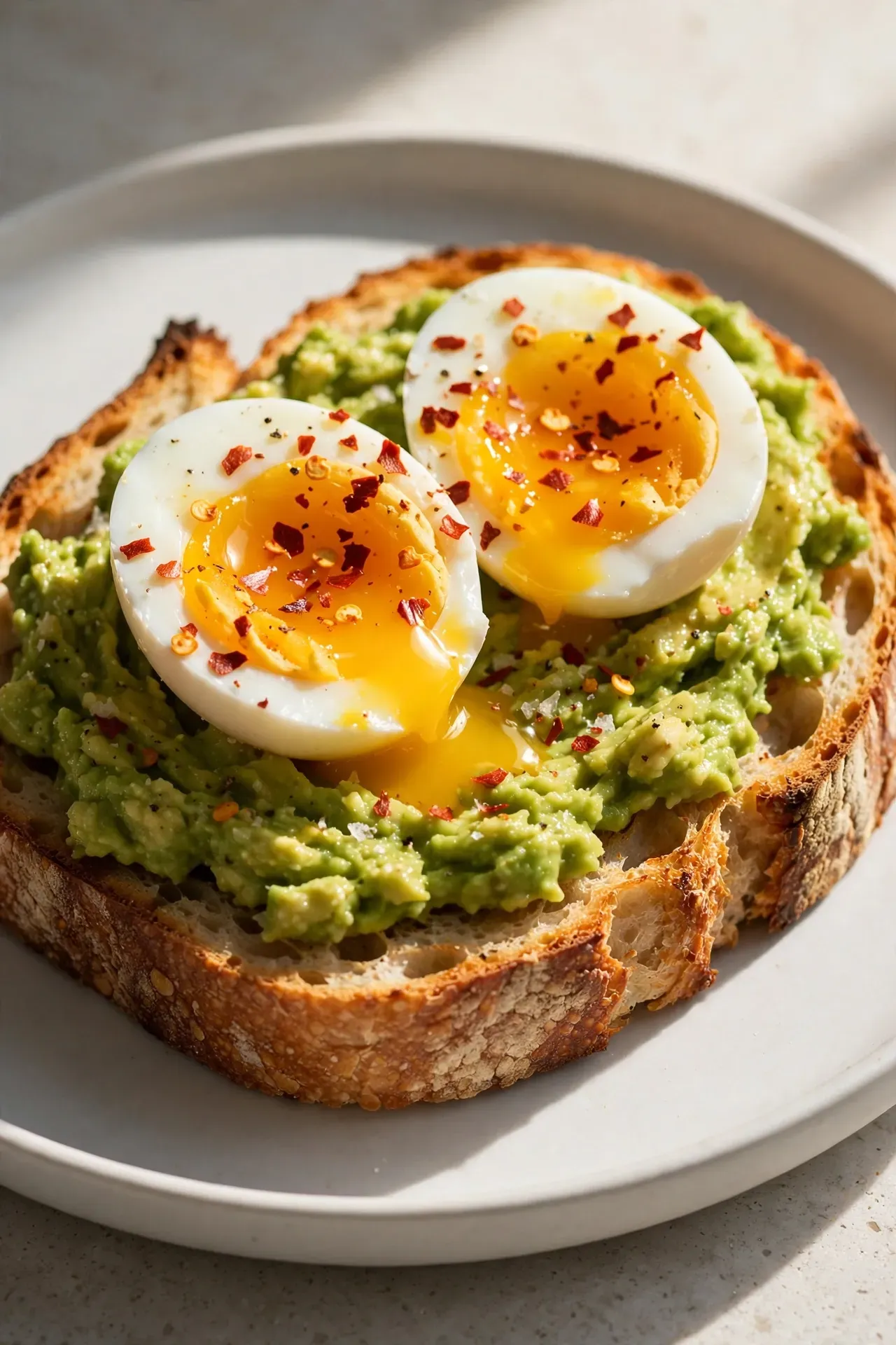 Toasted Avocado Egg Breakfast