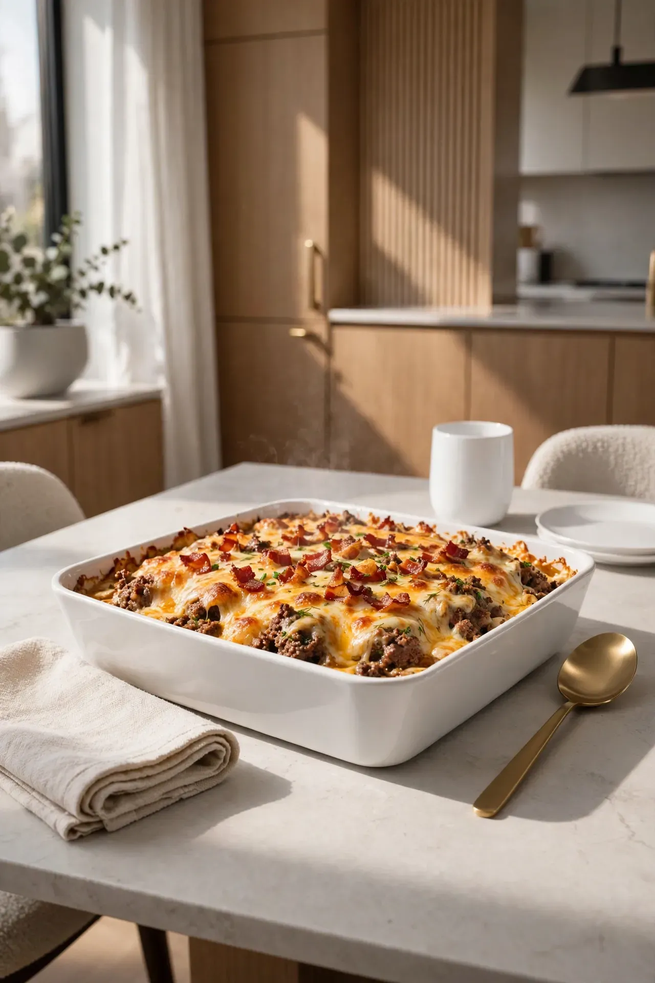 Bacon Cheeseburger Casserole