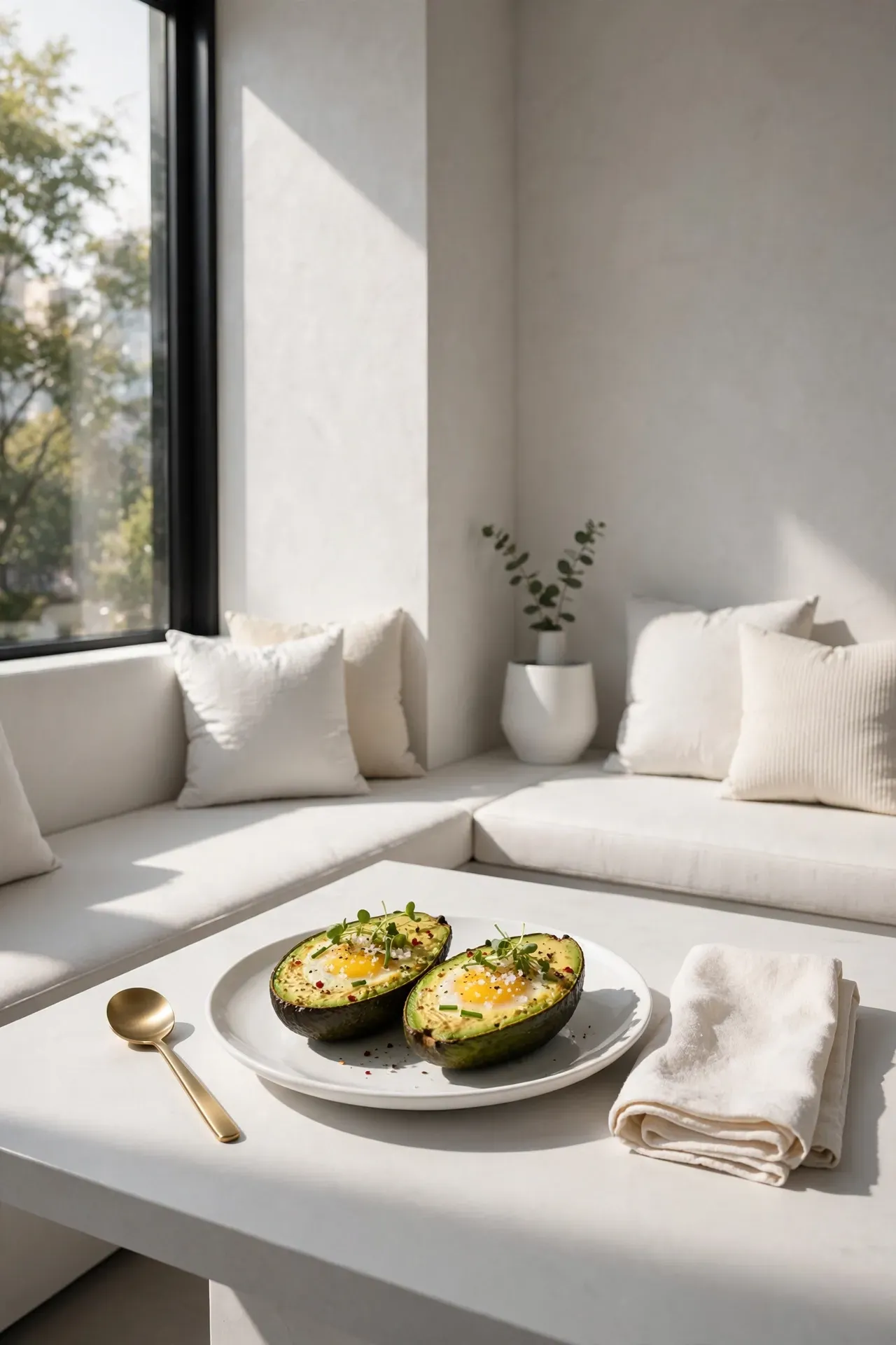 Baked Avocado Egg Boats