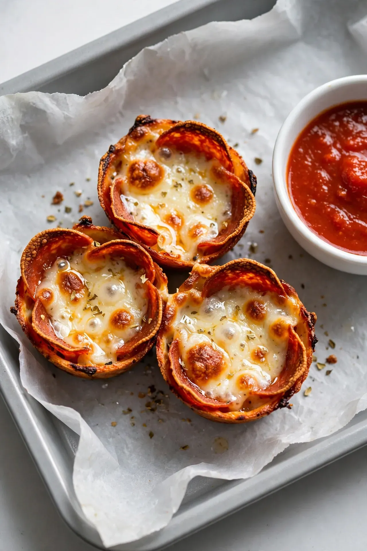 Baked Pepperoni Pizza Bites