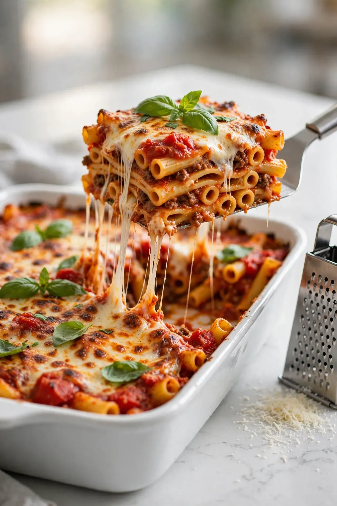 Four Cheese Baked Ziti