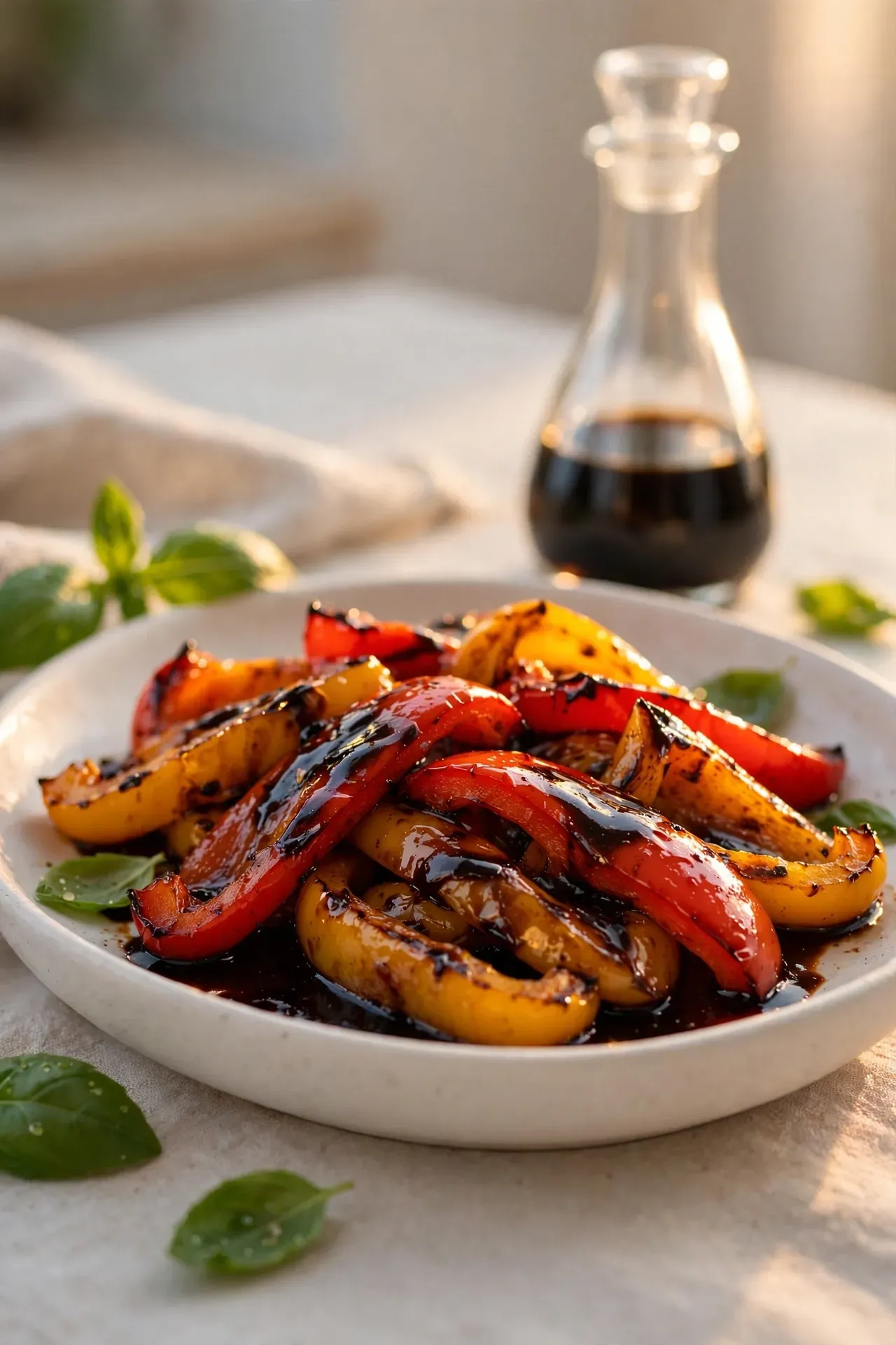 Balsamic Glazed Bell Peppers