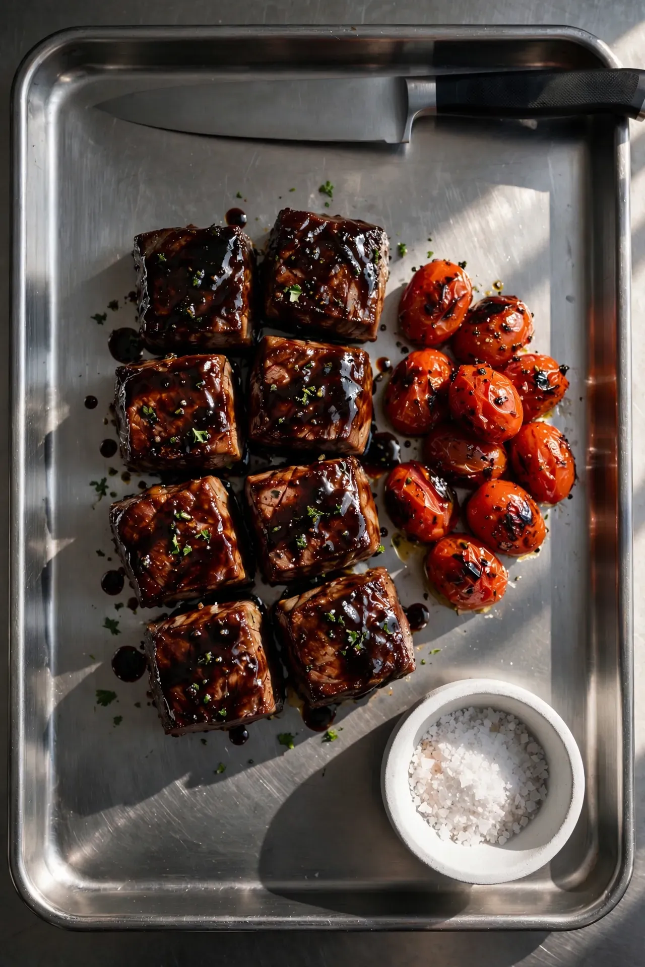 Balsamic Glazed Steak Bites