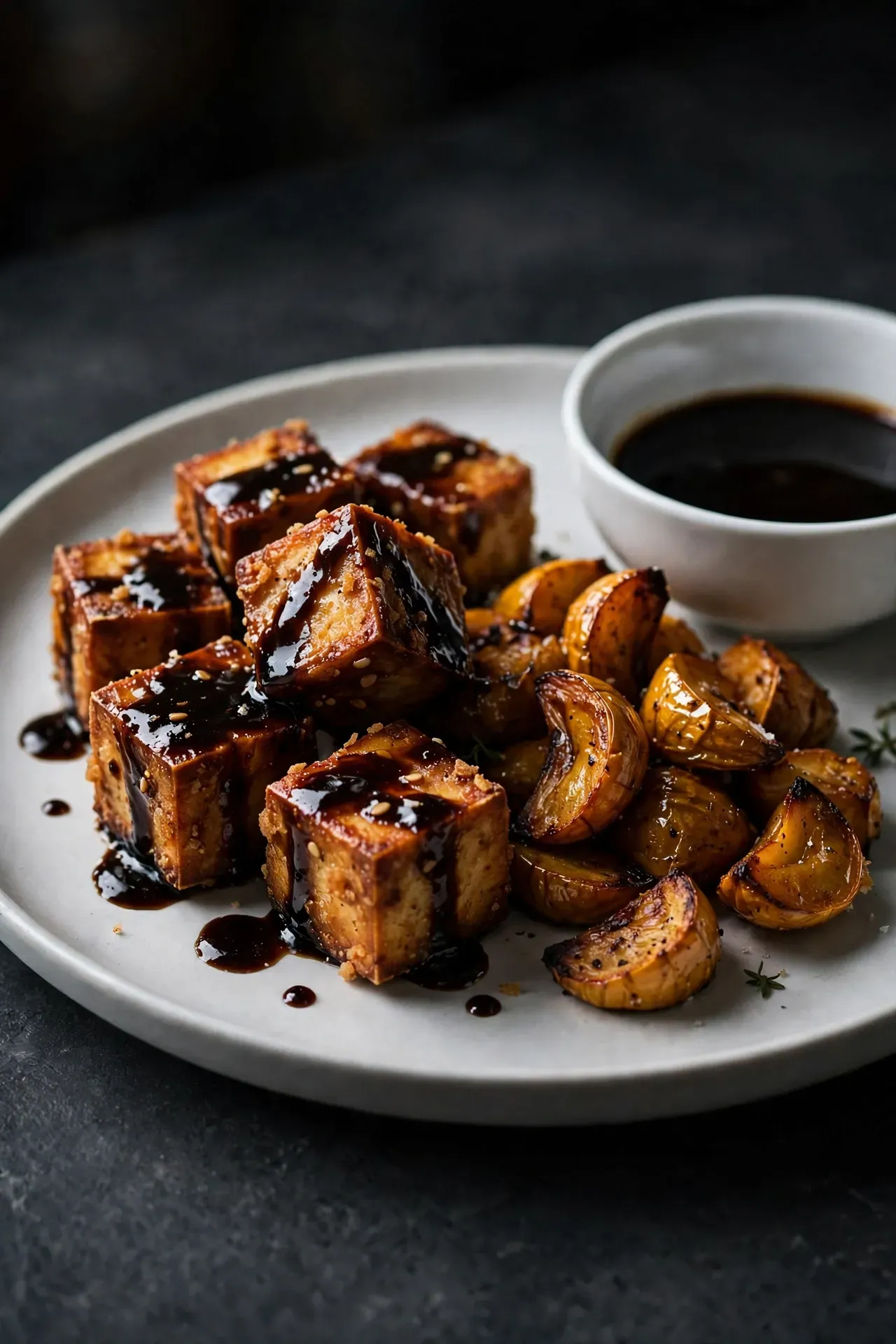 Balsamic Tofu and Honeynut Squash