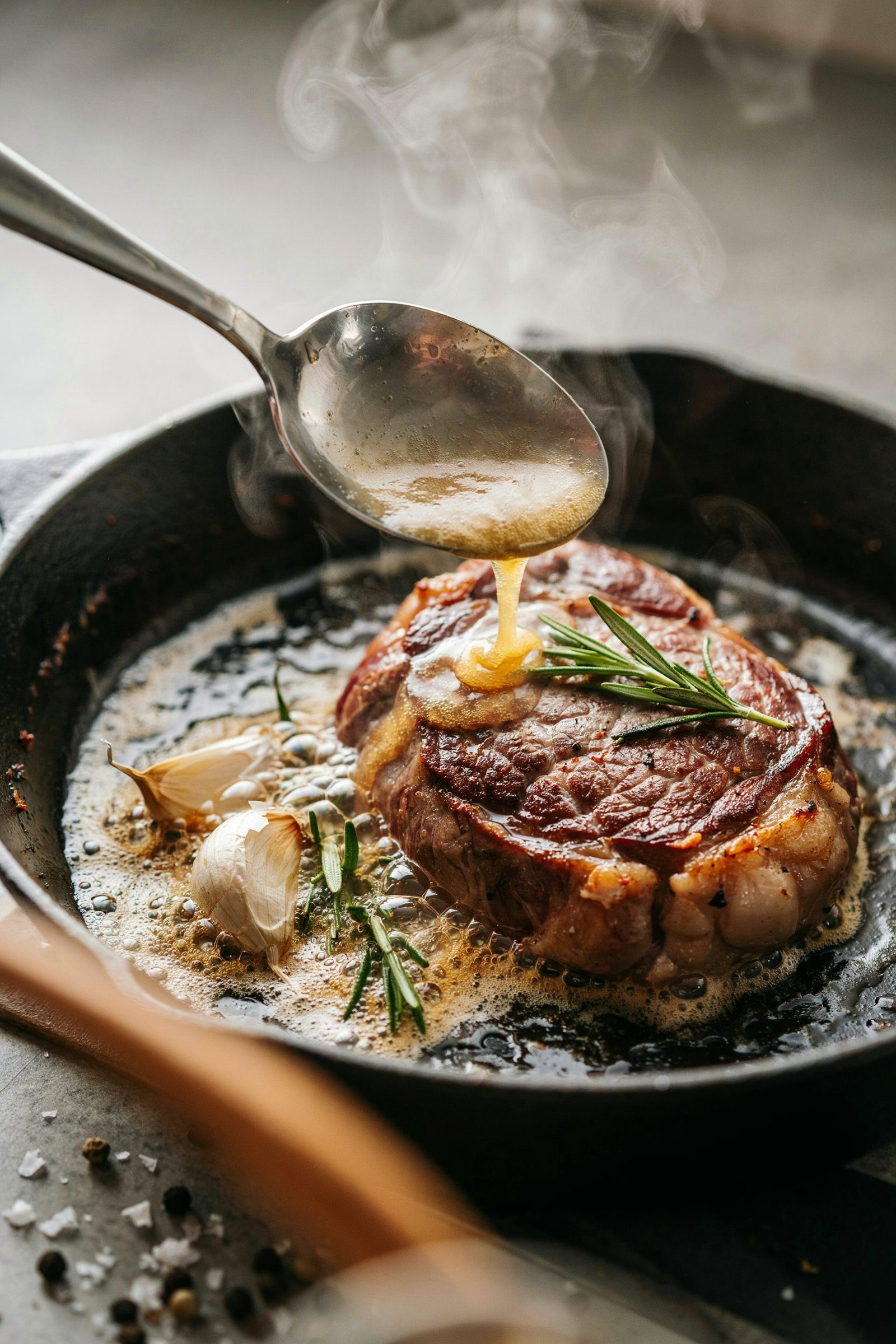 Pan Seared Ribeye Steak