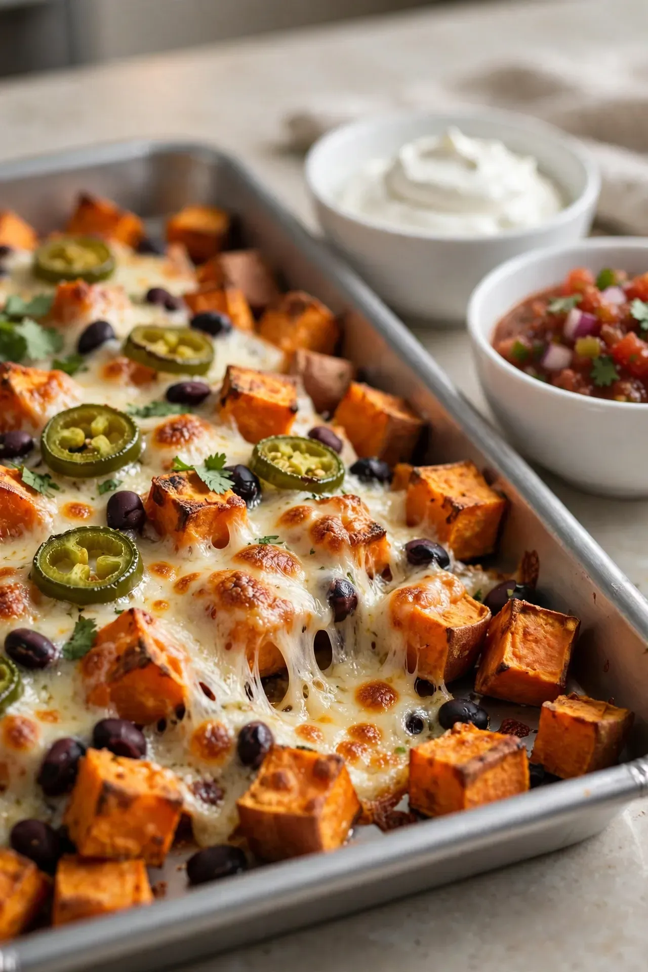 Black Bean Sweet Potato Nachos