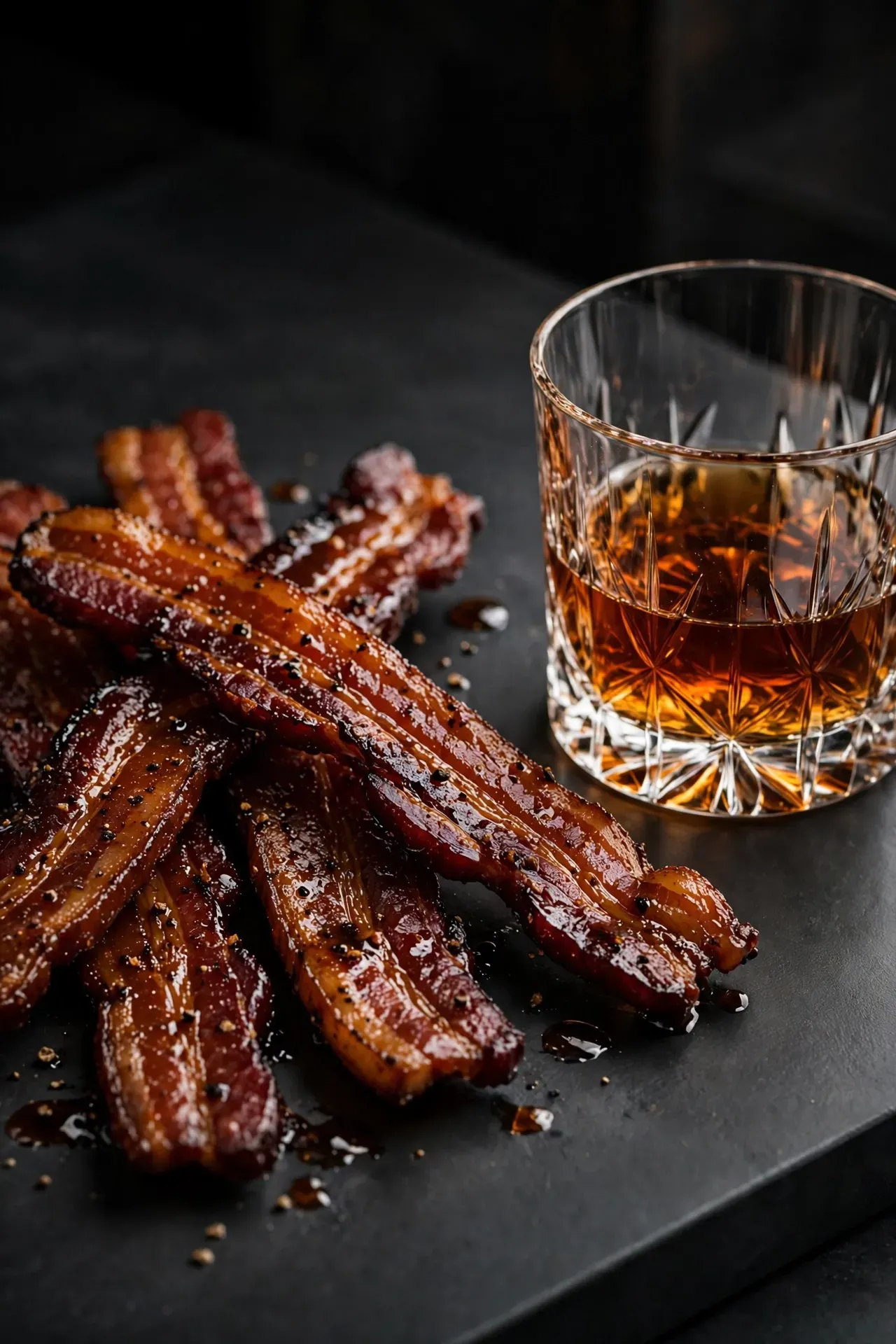 Bourbon Glazed Weekend Bacon