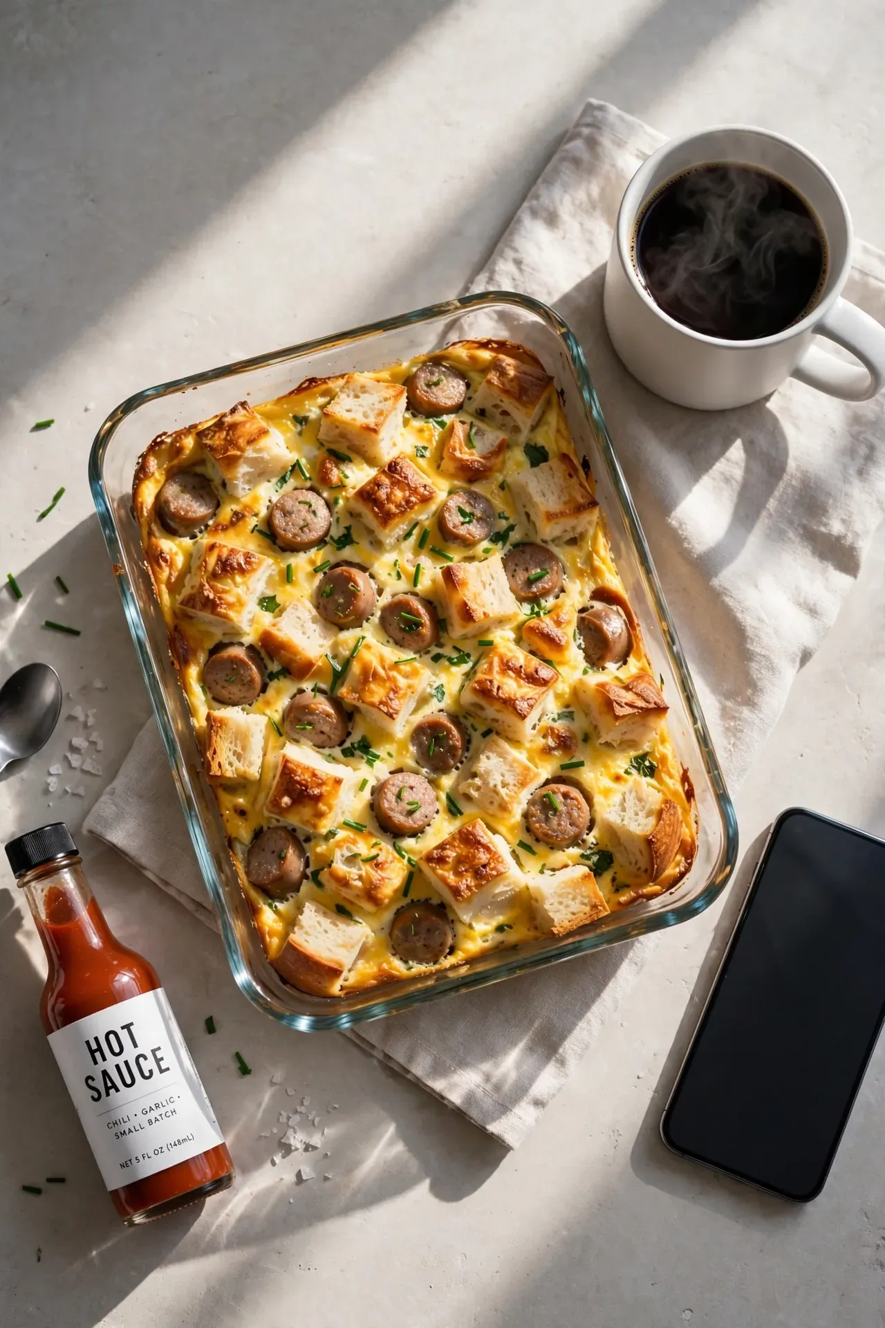 Overnight Sausage Breakfast Strata