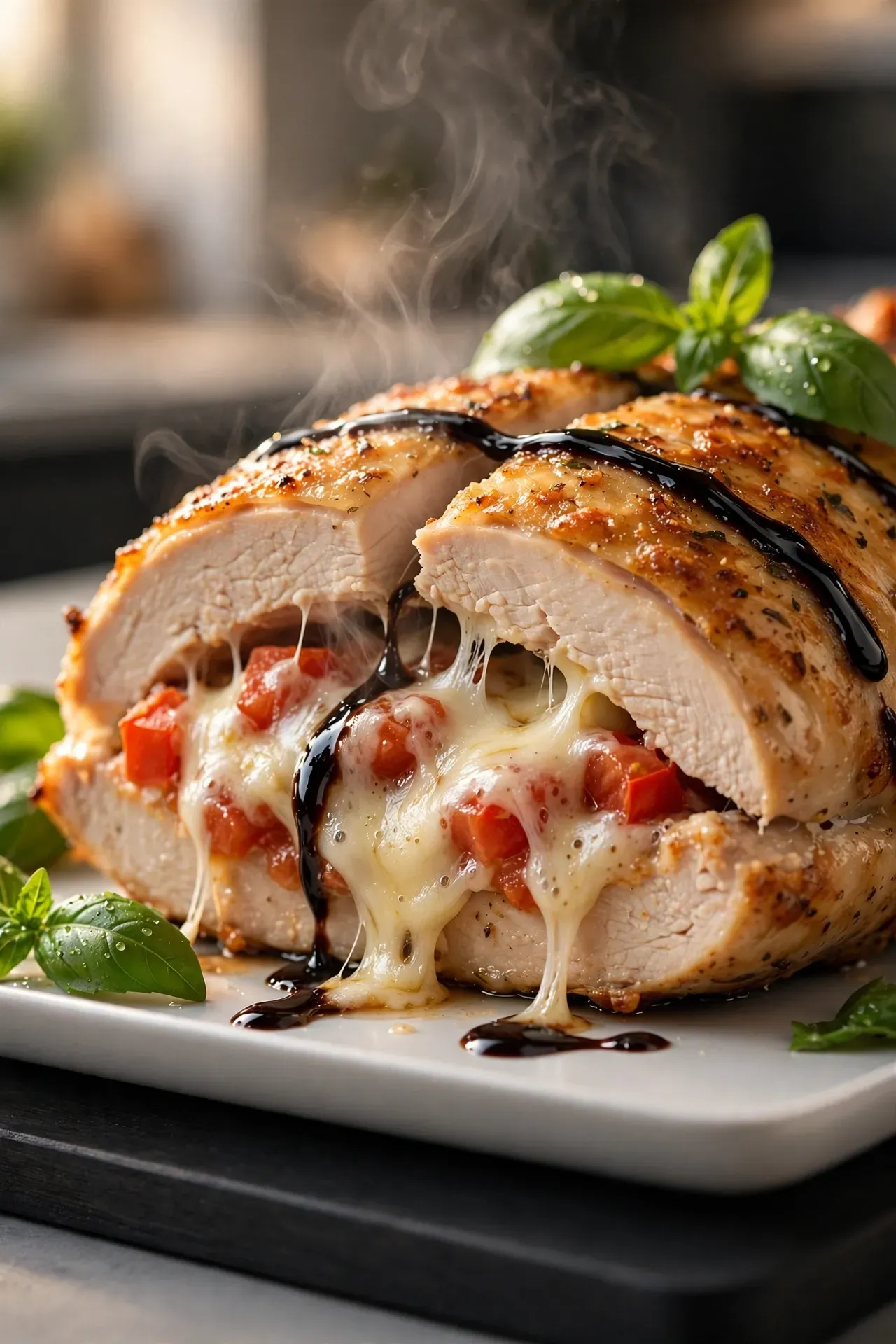 Bruschetta Stuffed Chicken Breast
