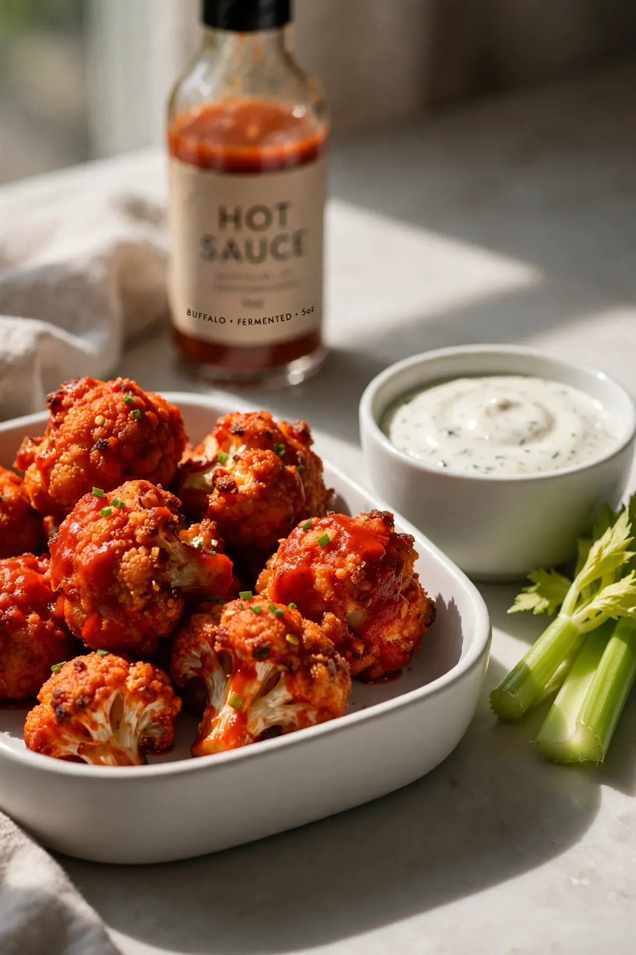Buffalo Cauliflower Bites