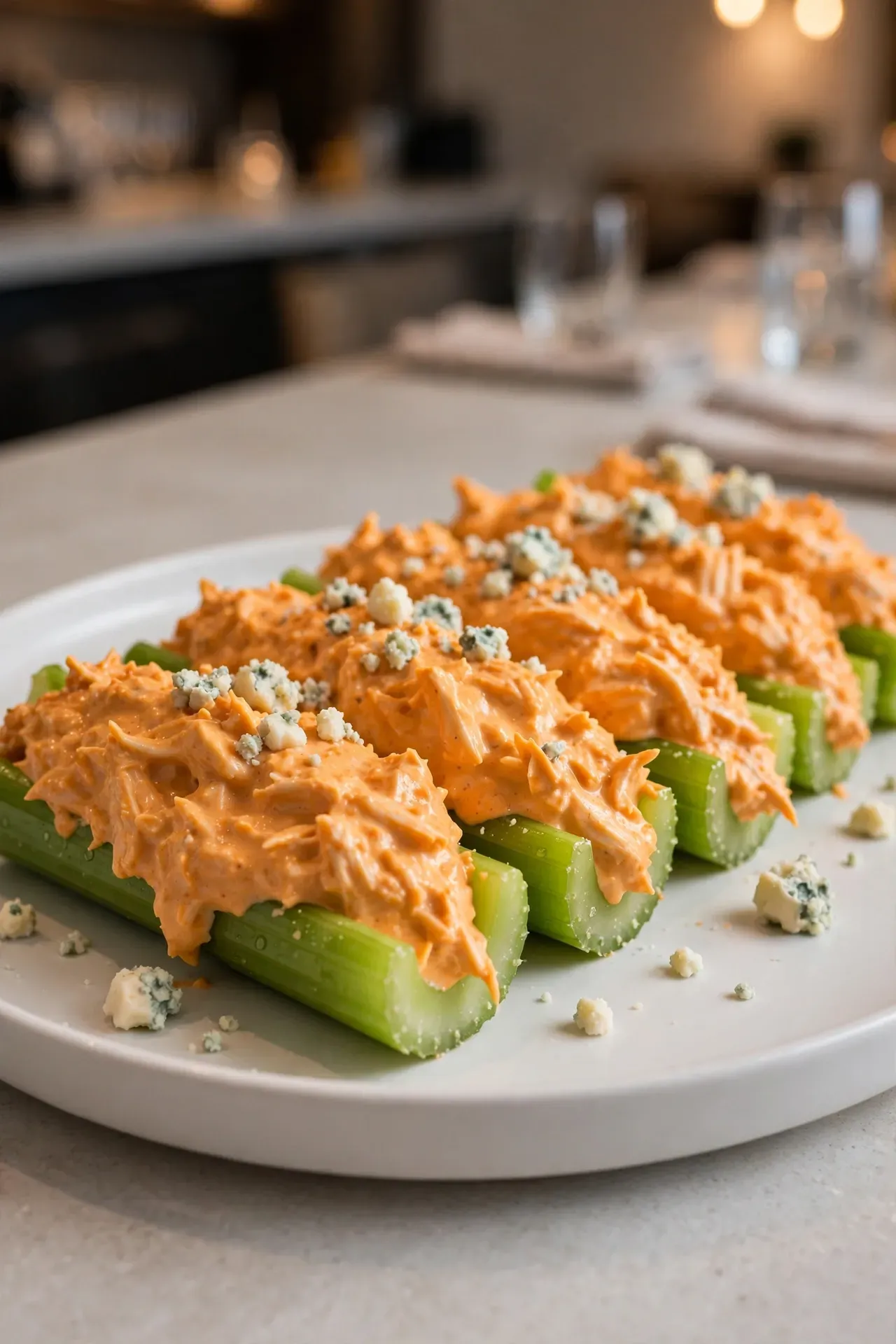 Buffalo Chicken Celery Sticks
