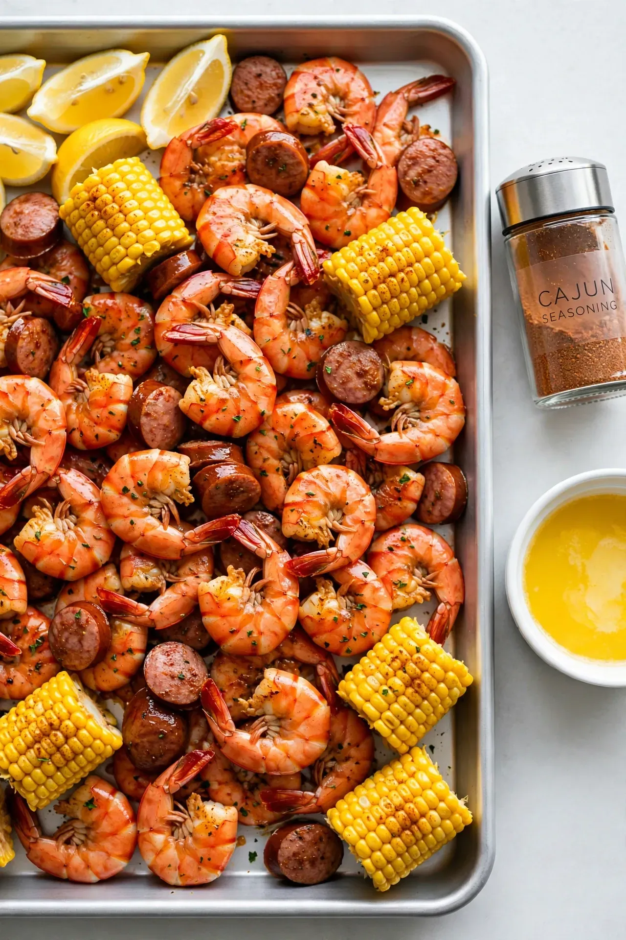 Cajun Shrimp Sausage Corn