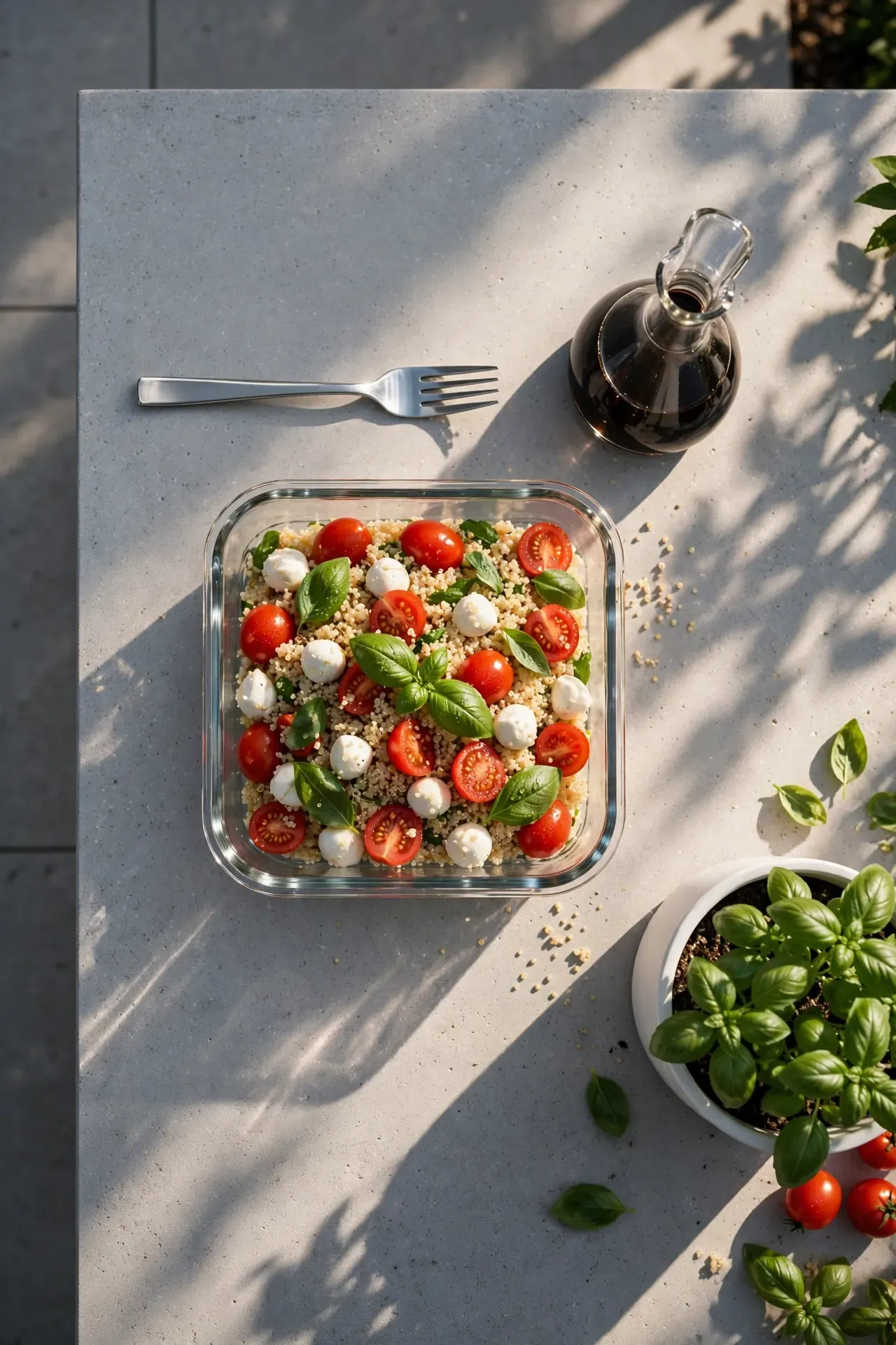 Caprese Quinoa Salad Bowl
