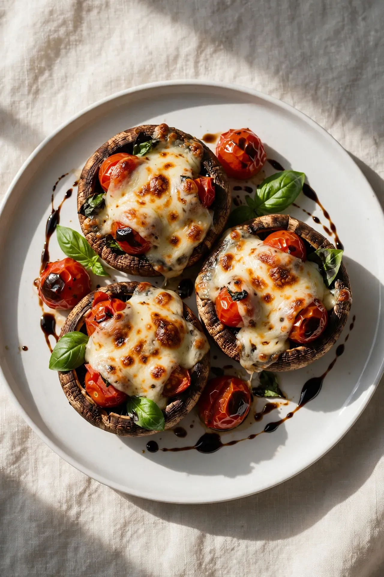 Caprese Stuffed Portobellos