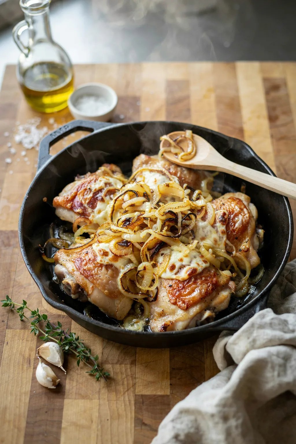 French Onion Chicken Skillet