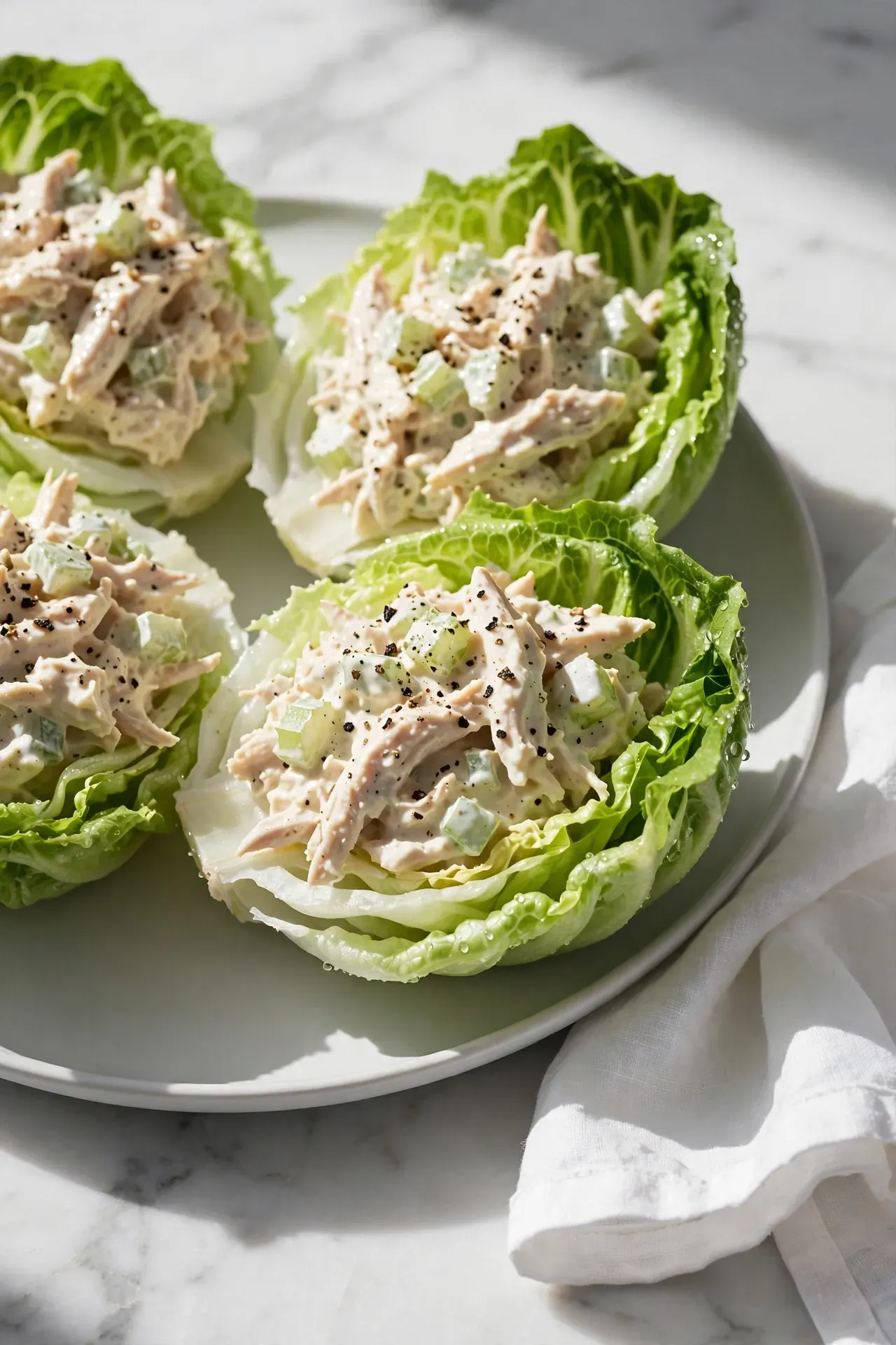 Chicken Salad Lettuce Wraps