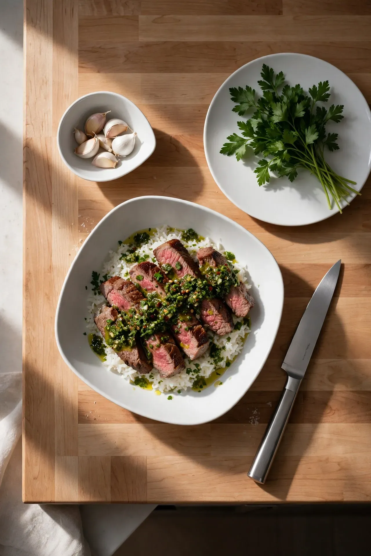 Chimichurri Steak Rice Bowl