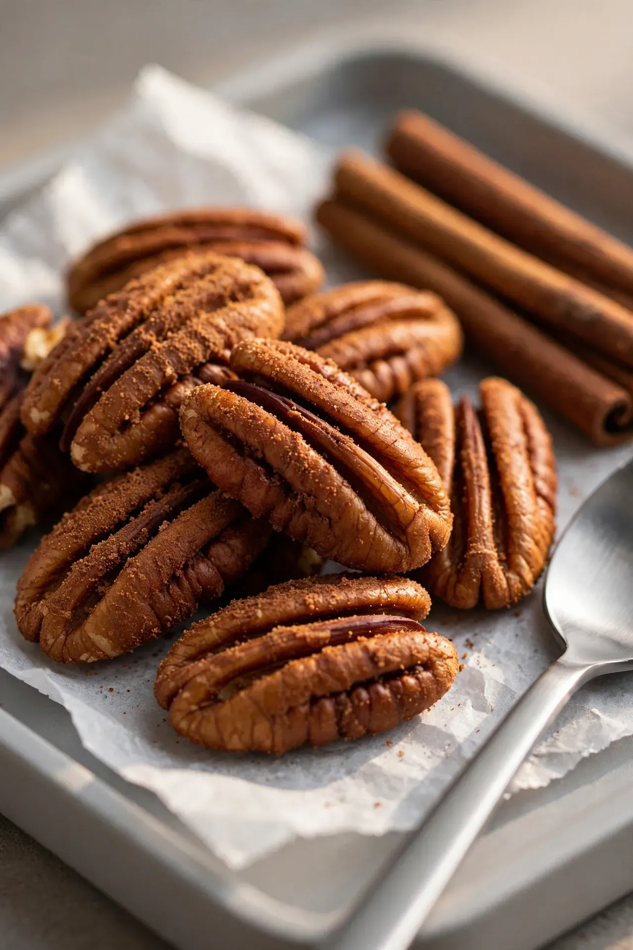 Cinnamon Roasted Pecan Halves