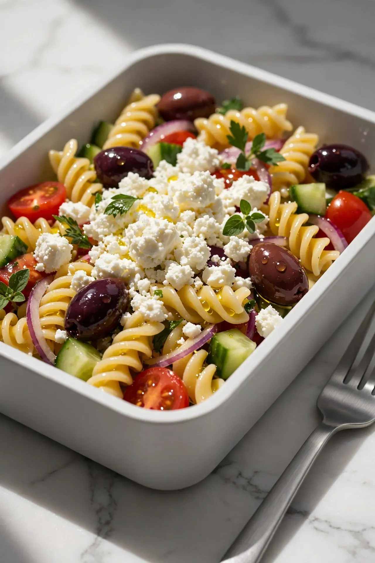 Classic Greek Pasta Salad