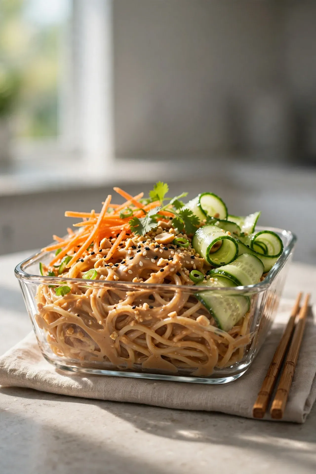 Cold Sesame Peanut Noodles