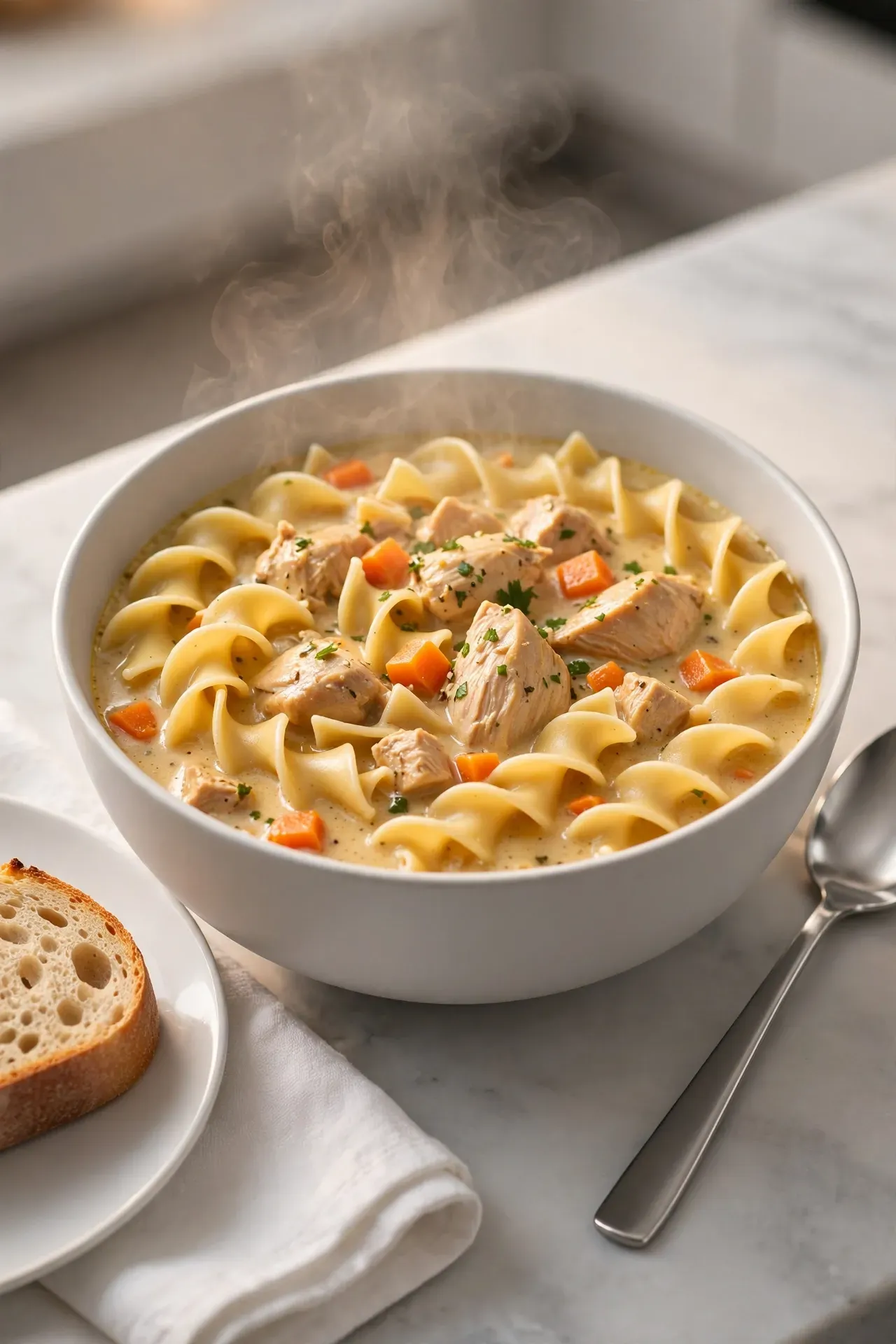 Creamy Chicken Noodle Soup
