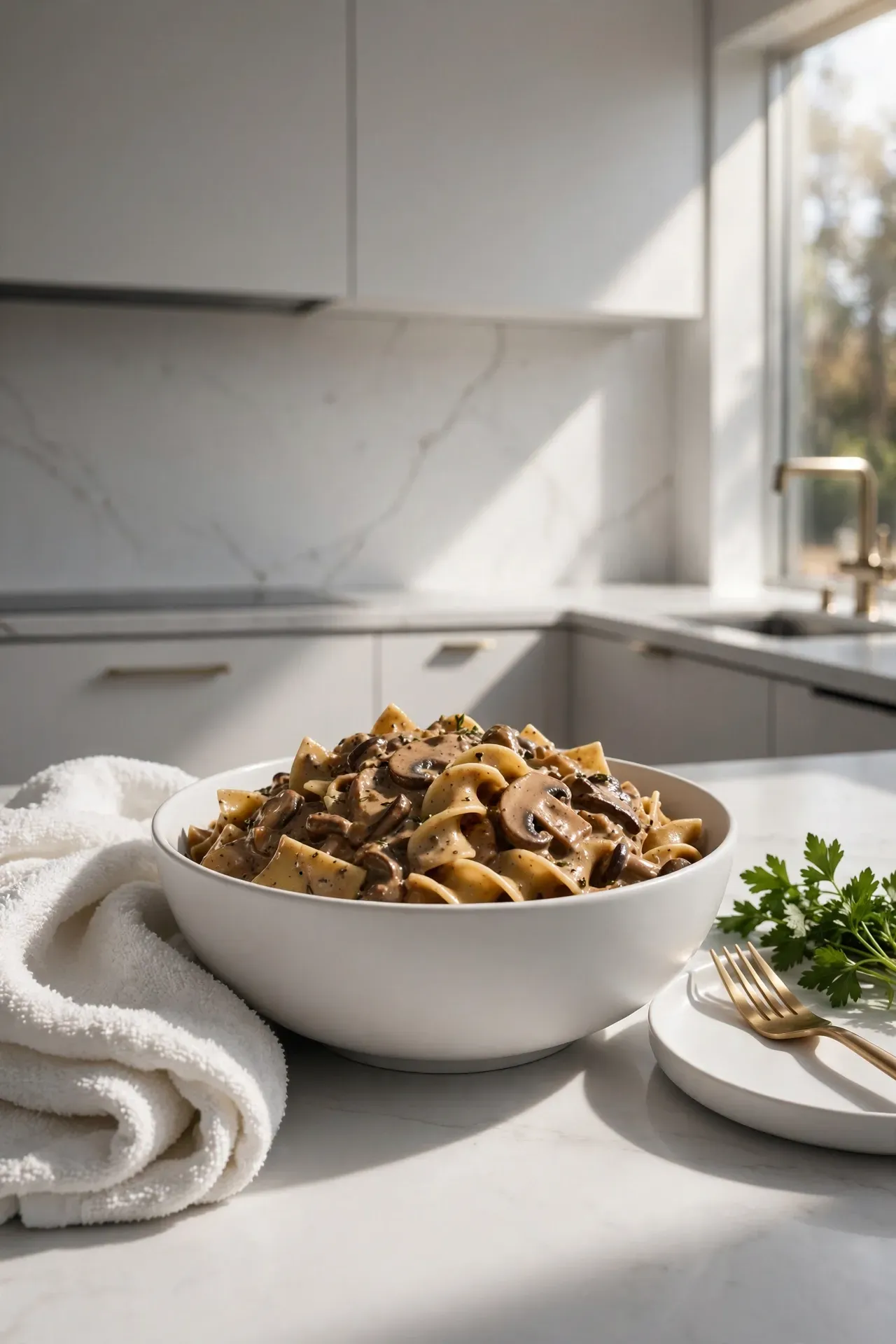 Creamy Mushroom Stroganoff