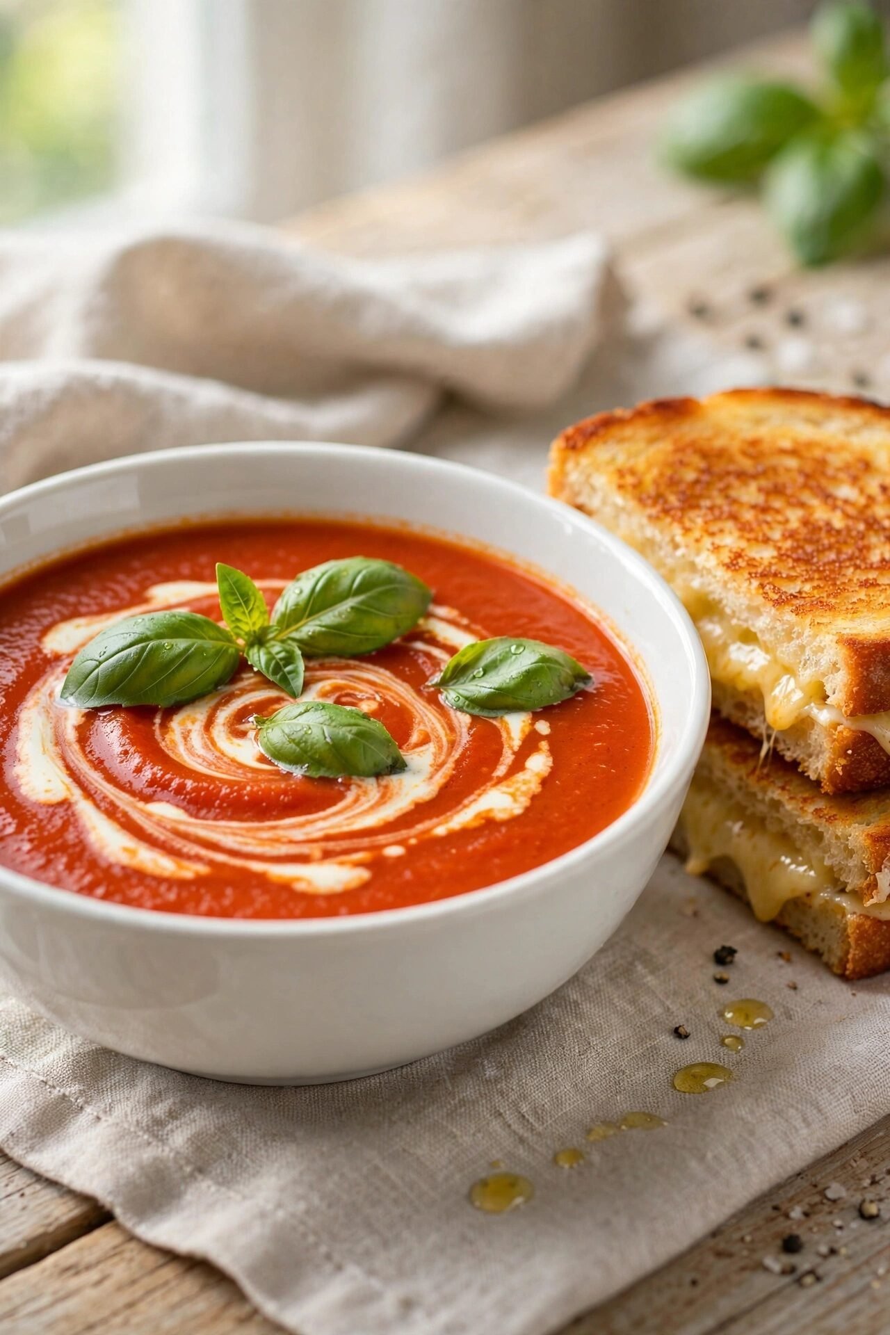 Creamy Tomato Basil Bisque