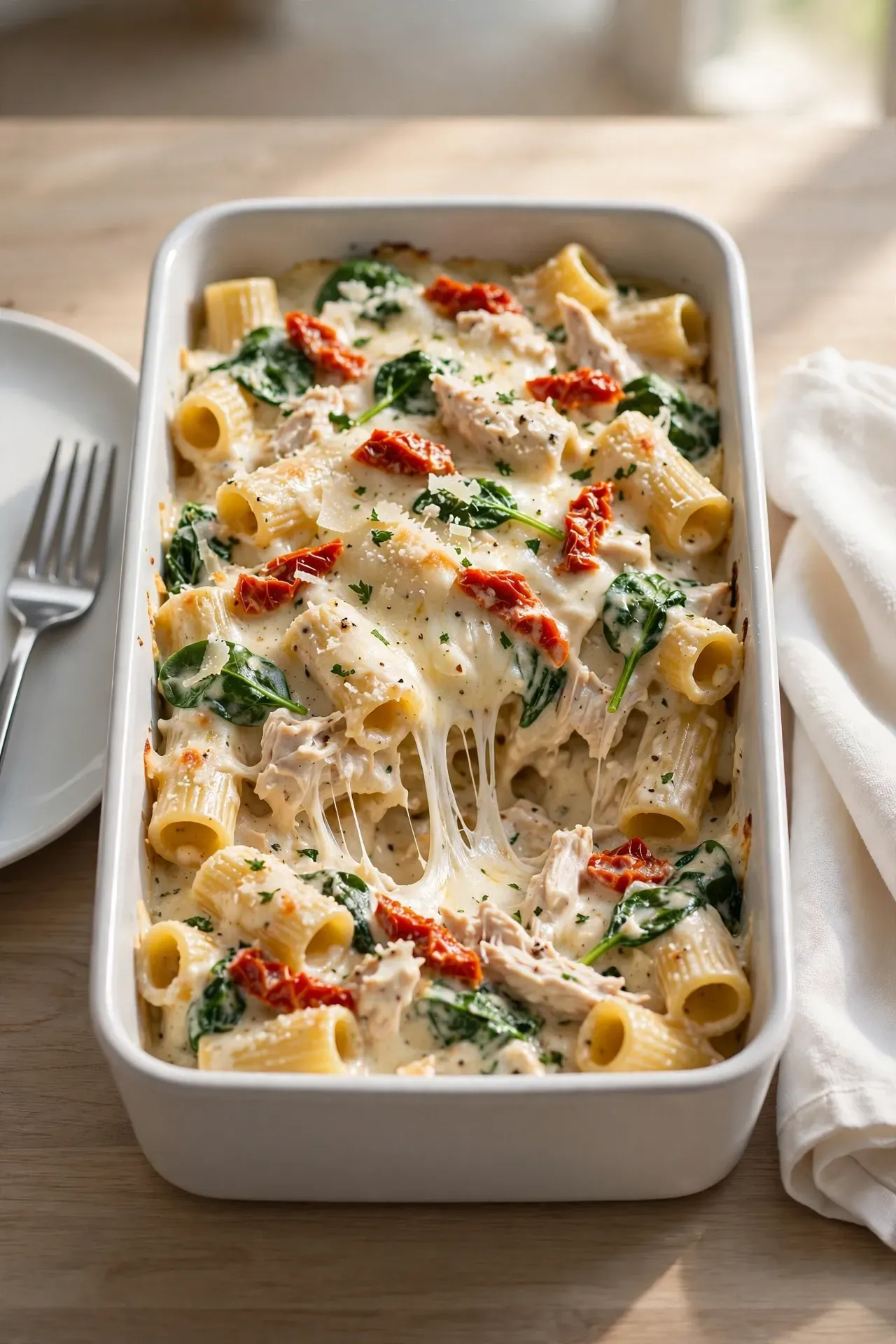 Creamy Tuscan Chicken Casserole