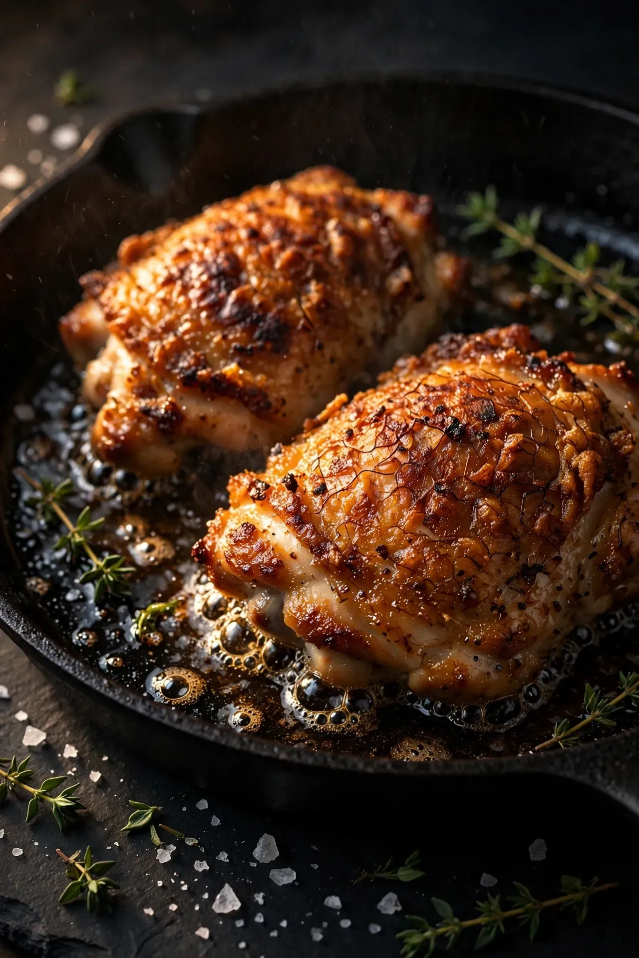 Crispy Chicken Thighs