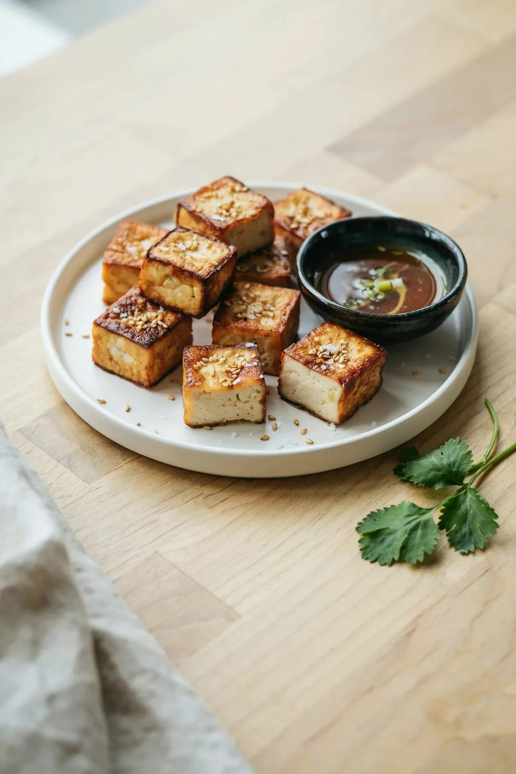 Crispy Baked Tofu Bites